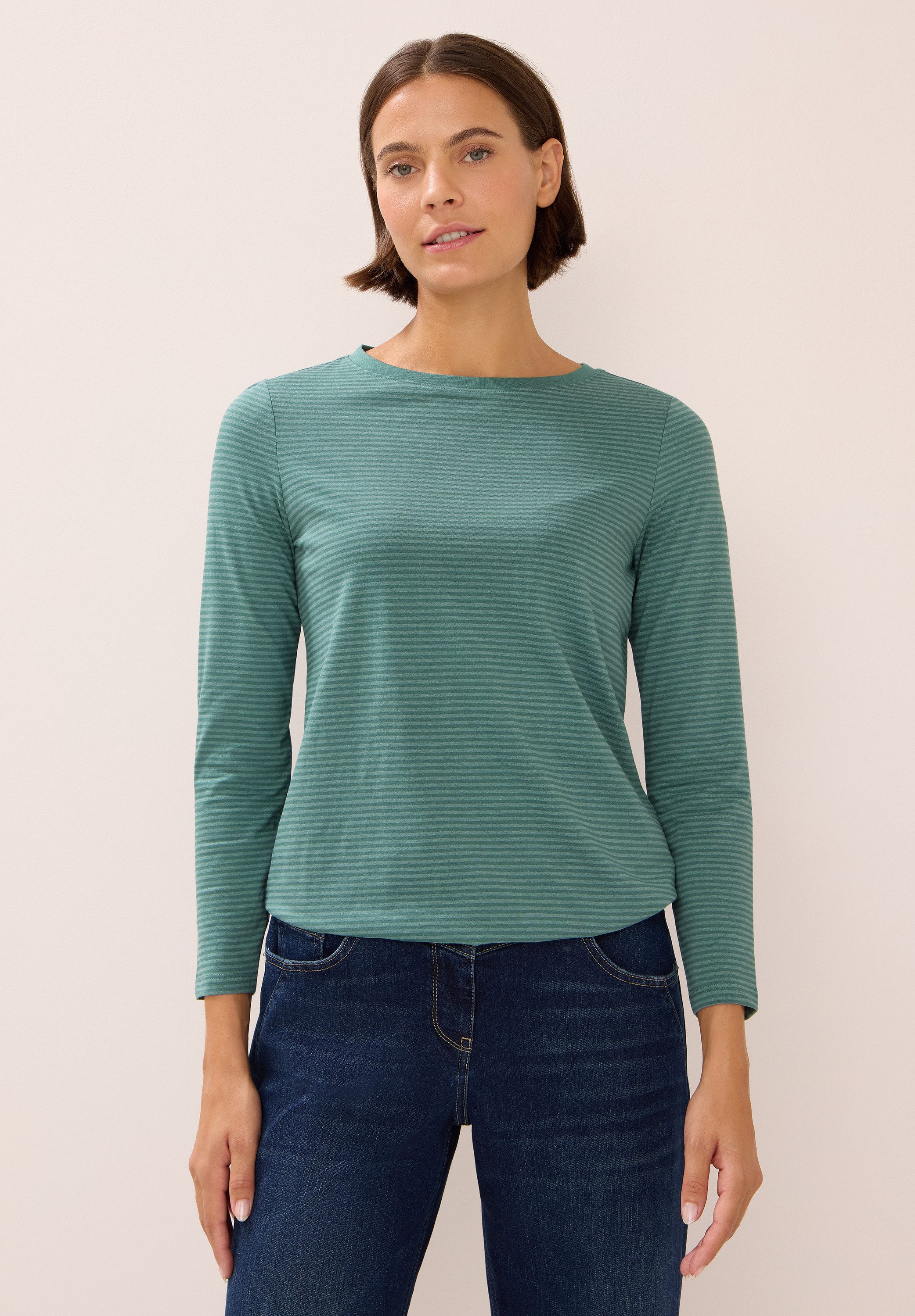 CECIL Langarmshirt im soften Baumwoll-Mix günstig online kaufen