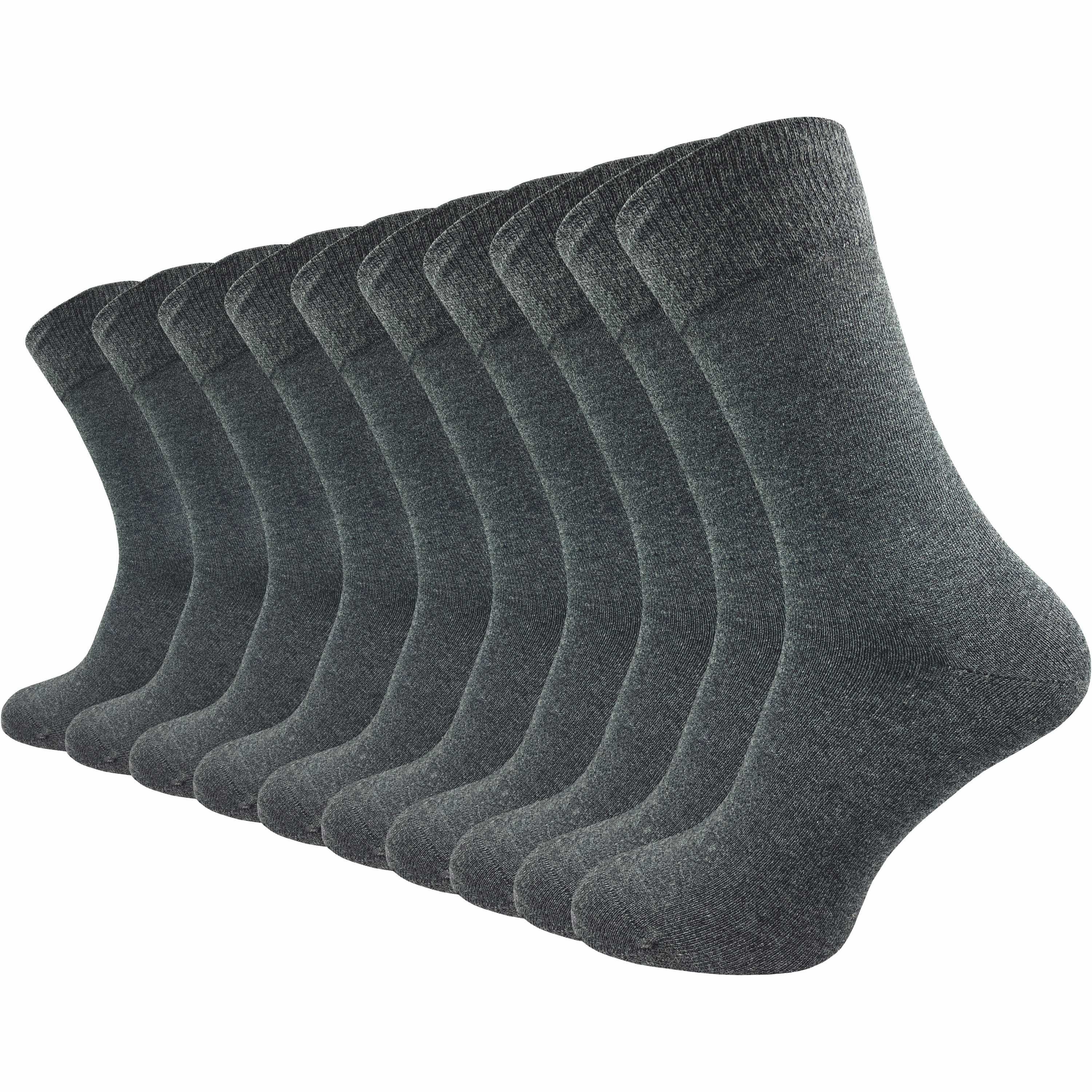 GAWILO Basicsocken für Damen & Herren aus hochwertiger Baumwolle ohne drückende Naht (10 Paar) Socken für den anspruchsvollen Alltag in schwarz, grau, blau und braun anthrazit