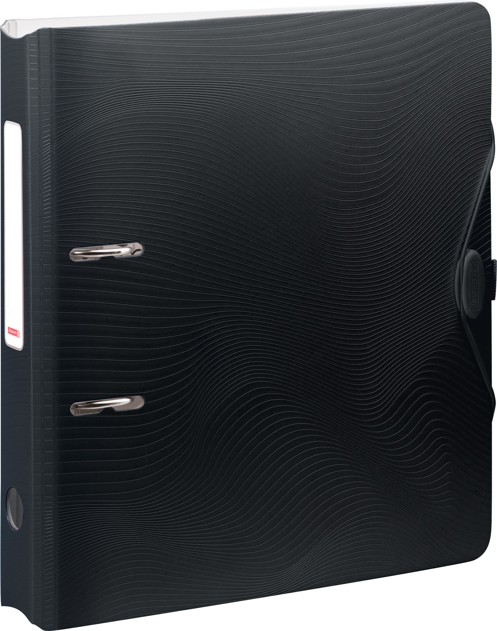 BRUNNEN Aktenordner Brunnen Ordner Ringbuchordner PP A4 Wave onyx 5 cm