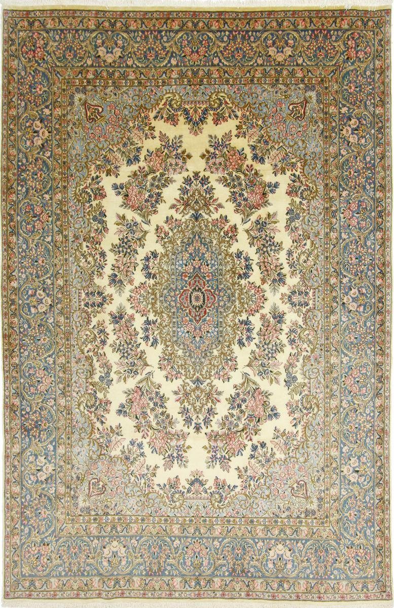 Orientteppich Kerman 194x294 Handgeknüpfter Orientteppich / Perserteppich, Nain Trading, rechteckig, Höhe: 12 mm