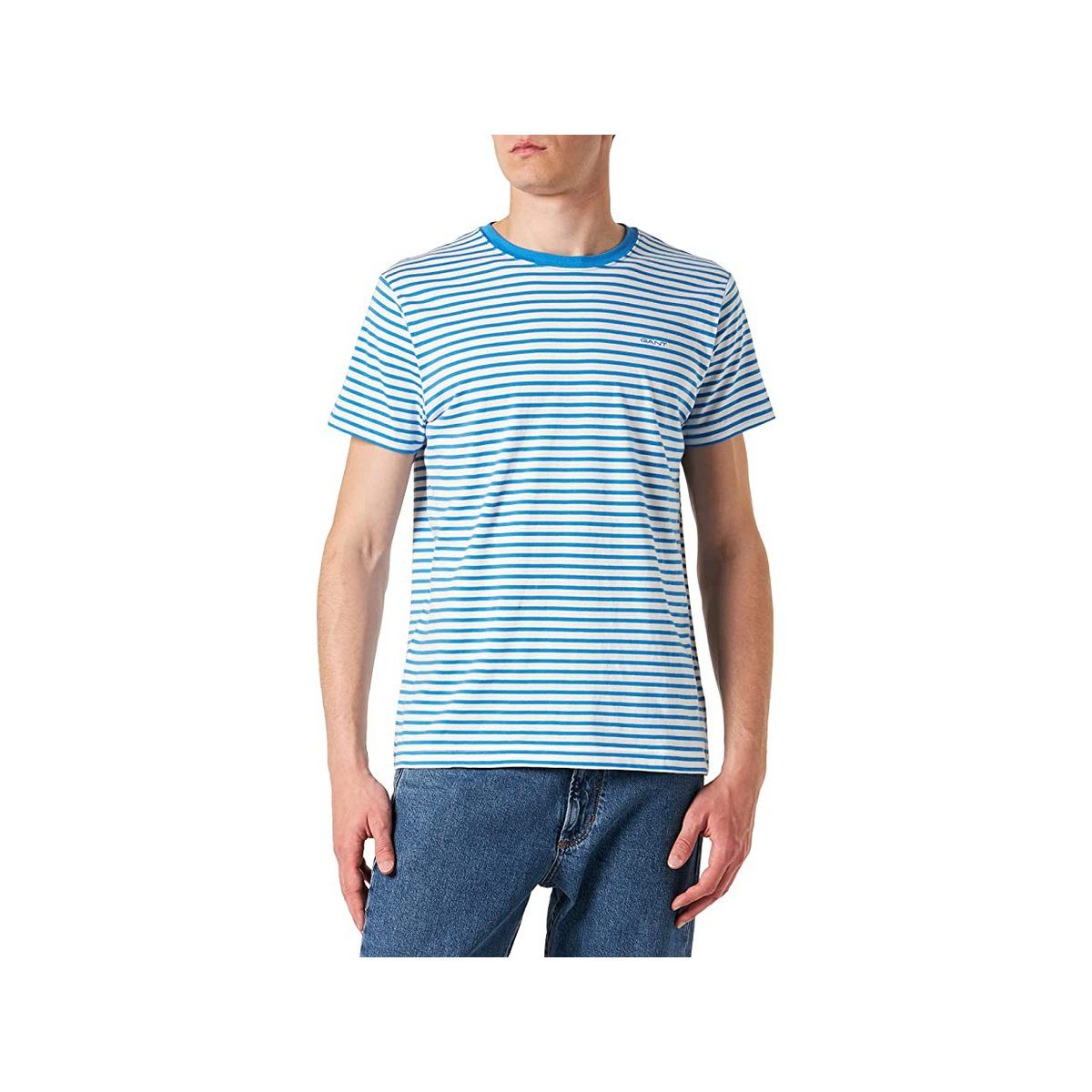 Gant T-Shirt blau regular fit (1-tlg) 471 DAY BLUE