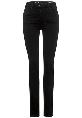 Cecil Slim-fit-Jeans Cecil Slim Fit Jeans in Inch 30 in Basic Black Was (1-tlg) Nicht Vorhanden