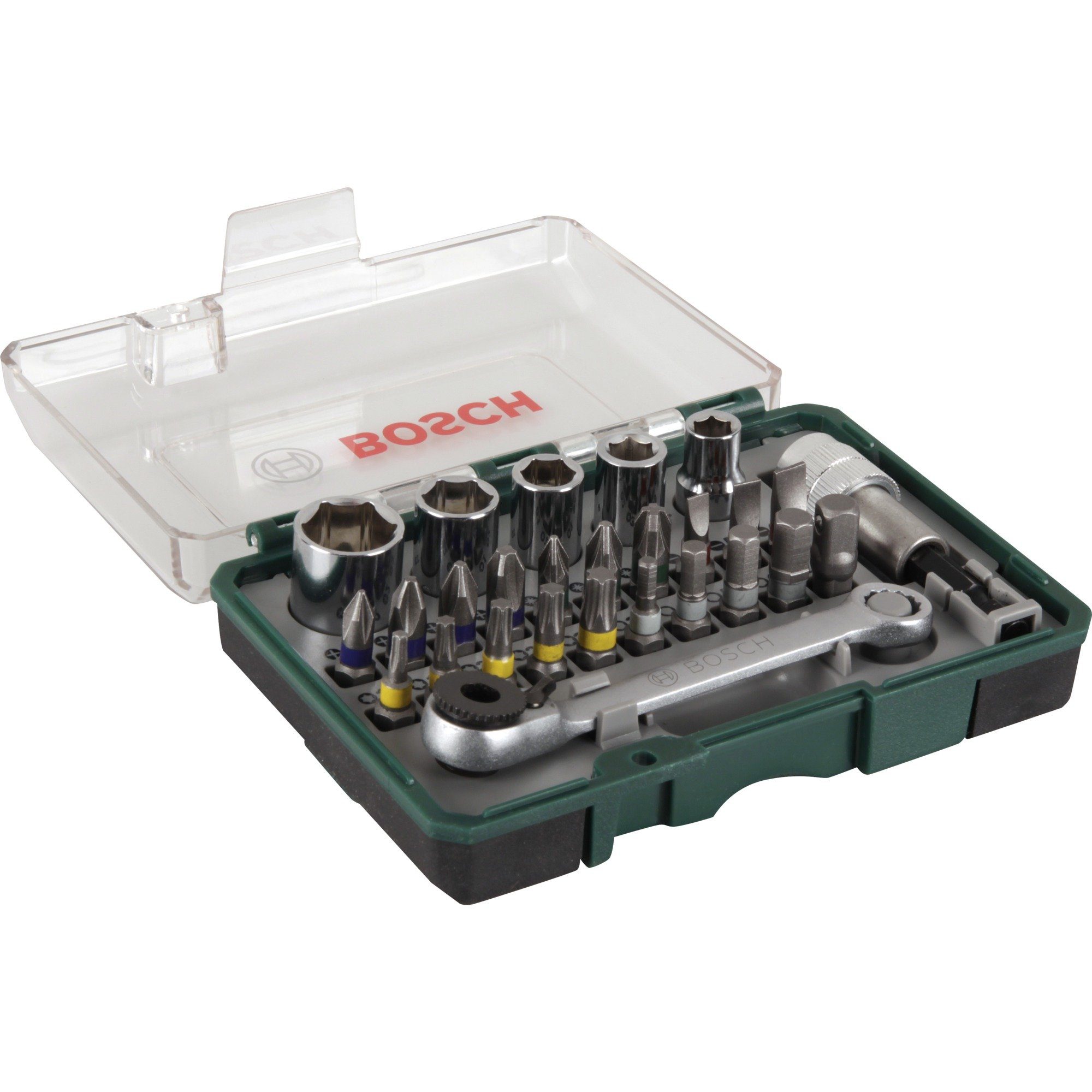 Bohrer- und Bitset Bosch Heimwerken & Garten Mini Ratschen-Set