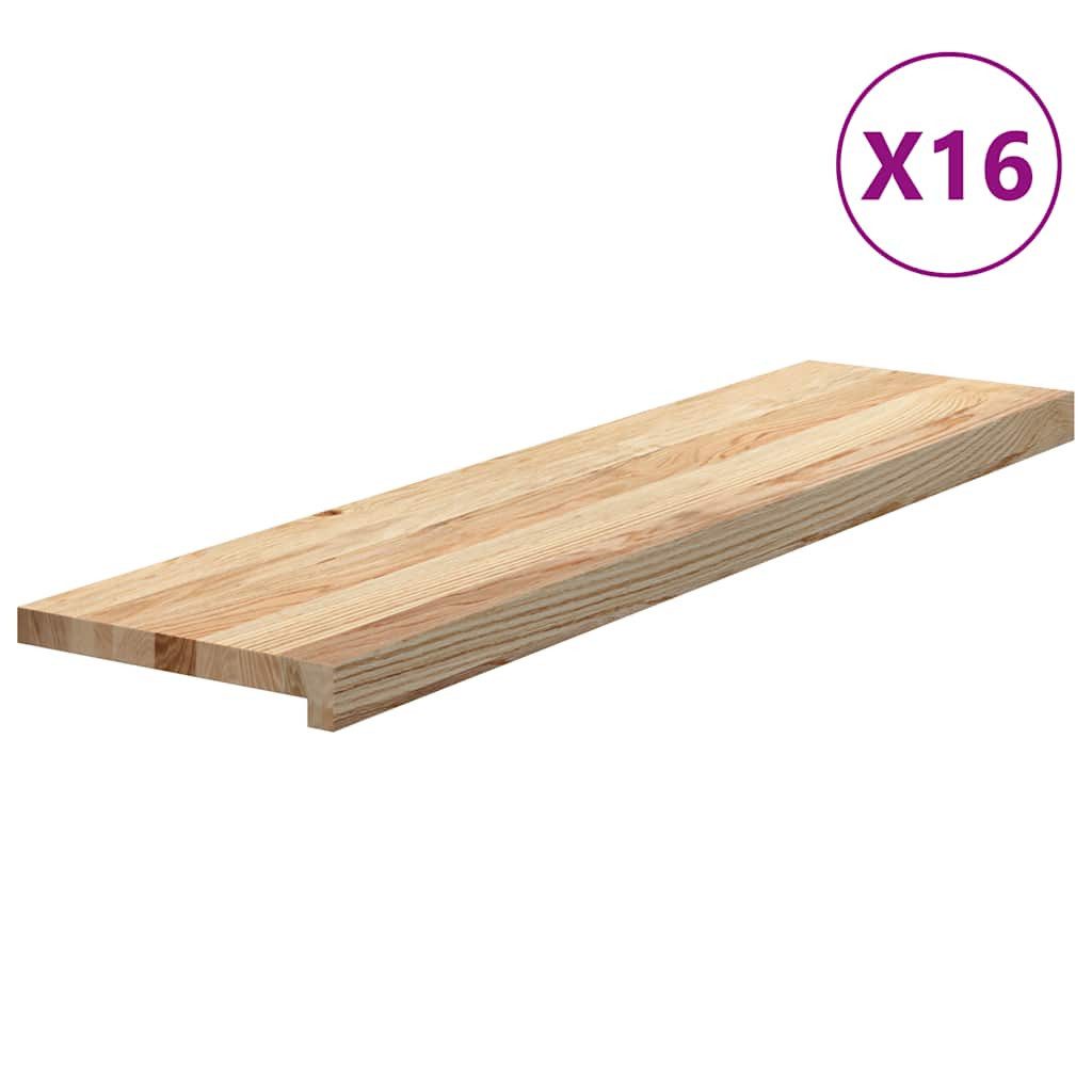 vidaXL Stufenmatte Treppenstufen 16 Stk. Unbehandelt günstig online kaufen