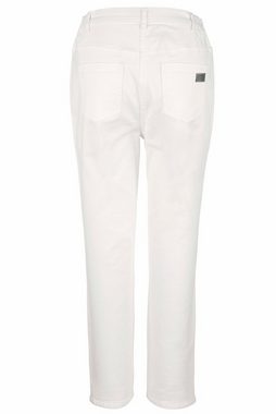 MIAMODA Funktionshose 7/8-Jeans Slim Fit Saum Lochstickerei 5-Pocket