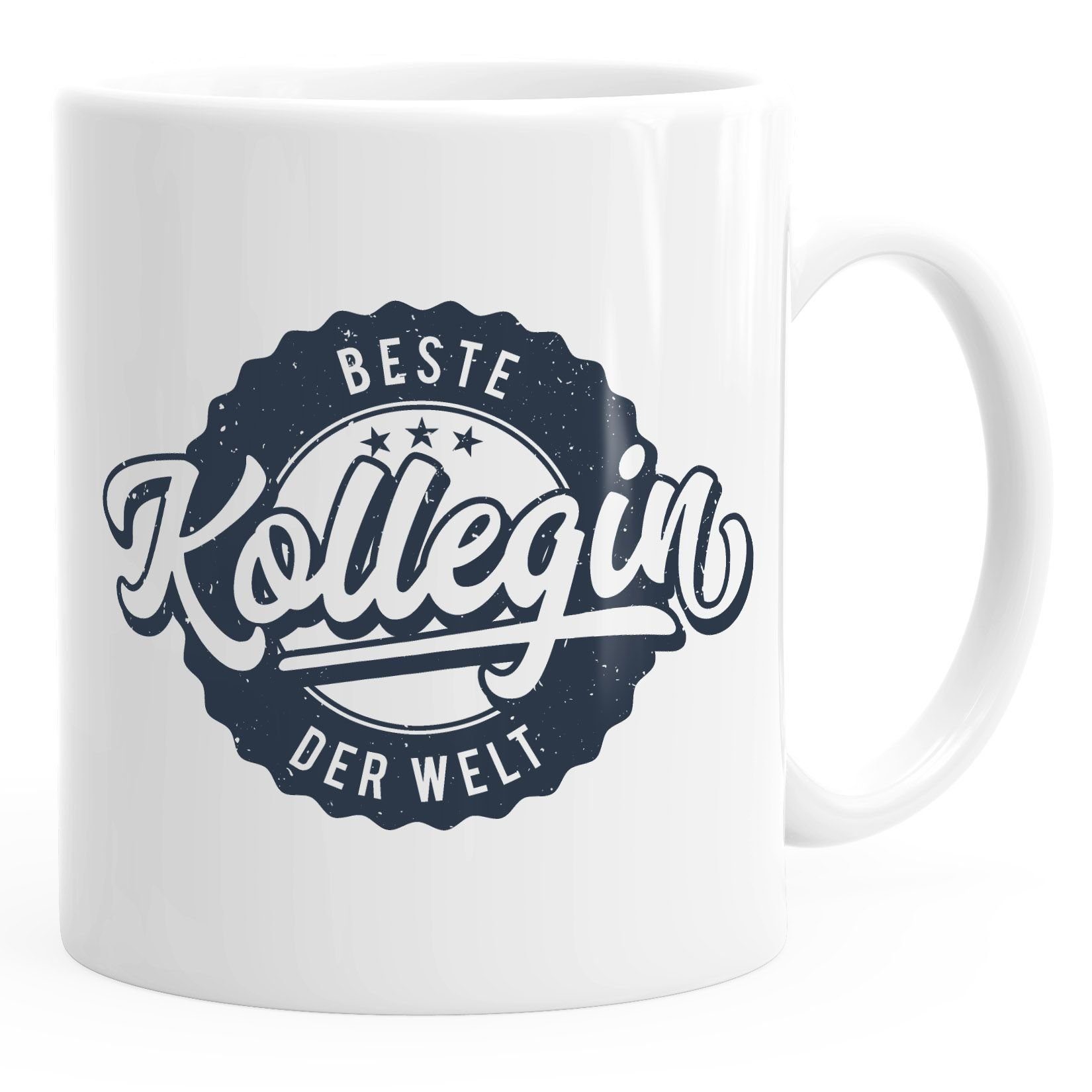 MoonWorks Tasse Kaffeetasse Beste Kollegin der Welt Geschenk Geschenktasse MoonWorks®, Keramik