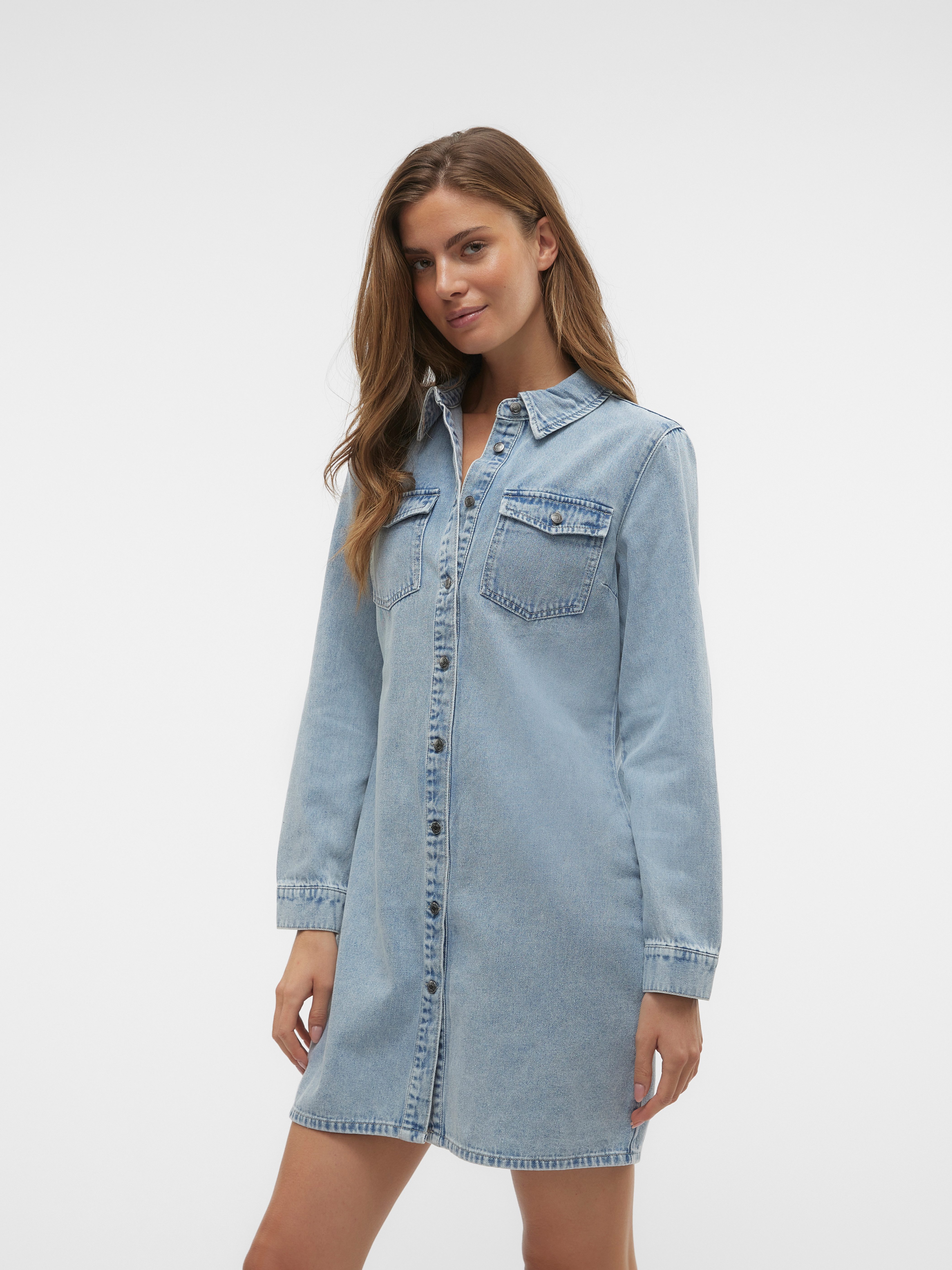 Vero Moda Jeanskleid VMJENNIE LS SHORT günstig online kaufen