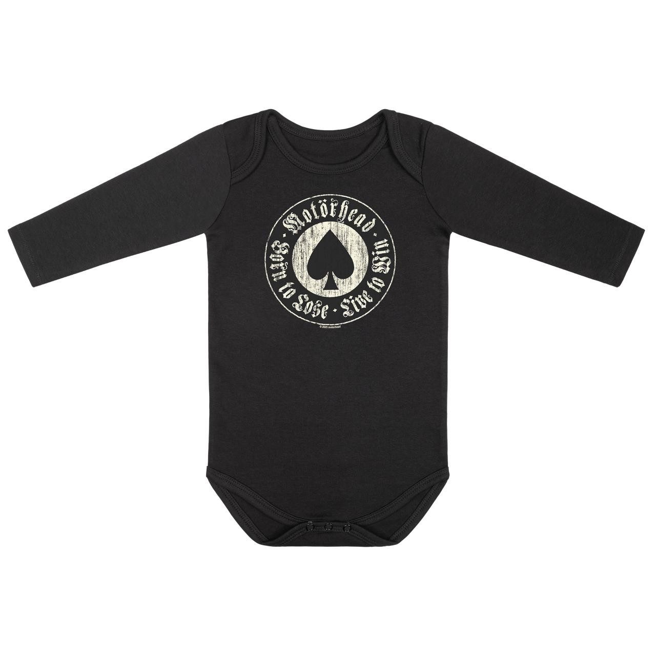 Metal Kids Langarmbody mit Motörhead (Born to Lose) Aufdruck für Babys (0–24 M)