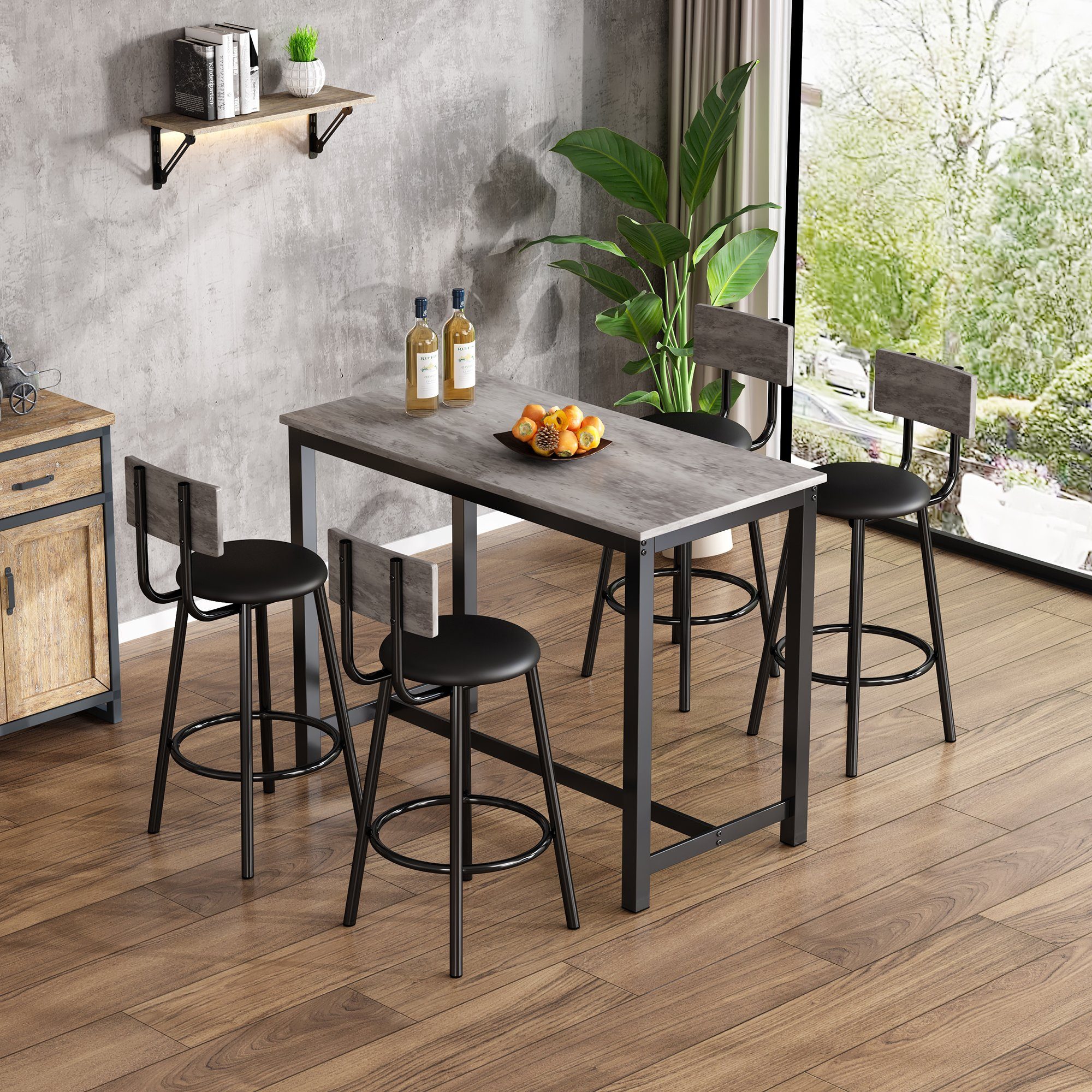 OKWISH Bargruppe 1 Bartisch und 4 günstig online kaufen