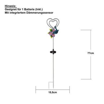 STAR TRADING LED Dekolicht Linny Heart, Star Trading Solar Wegeleuchte Linny Heart