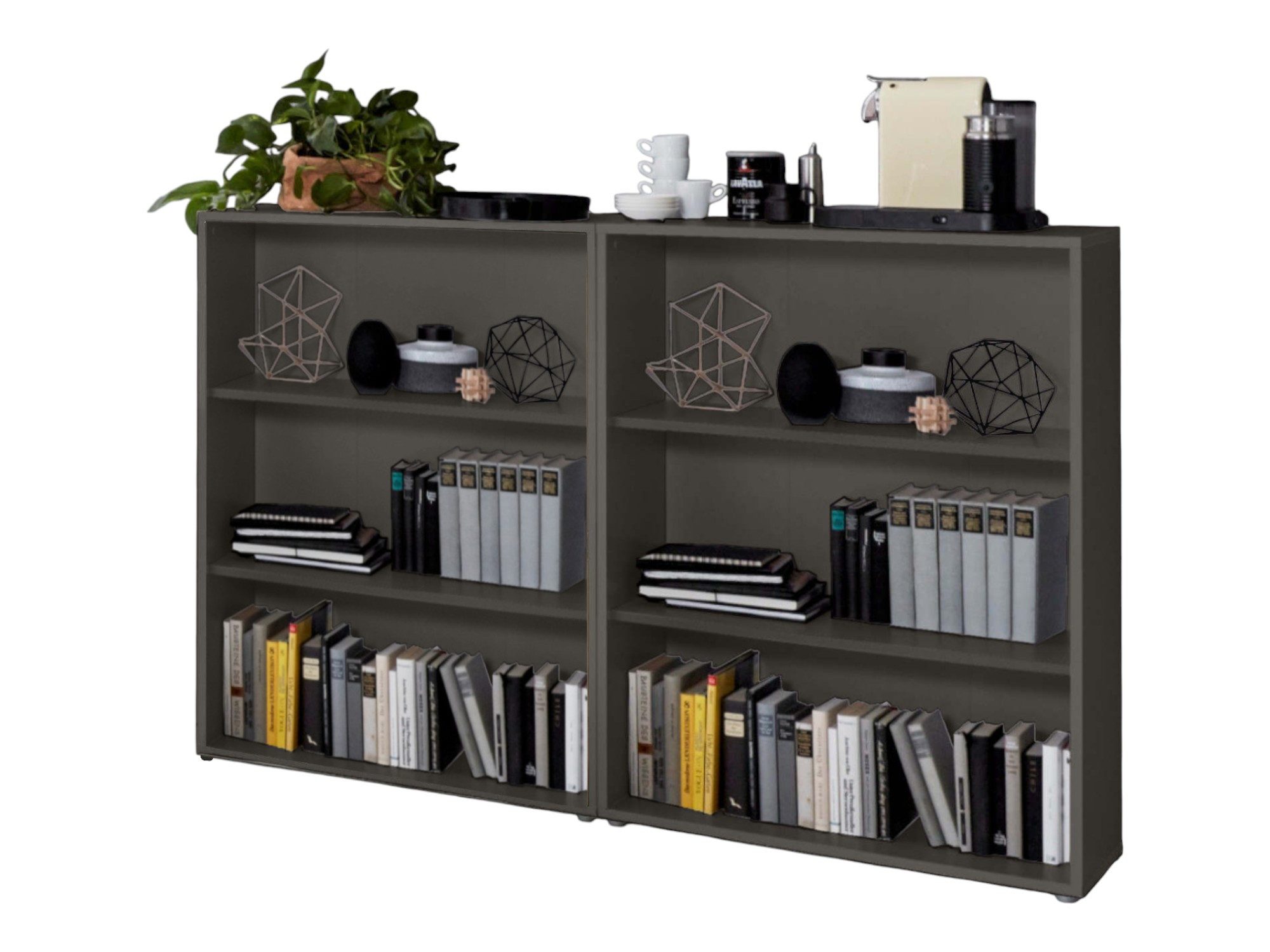 BMG Möbel Aktenregal Schrankwand Set Office Edition, Spar-Set, 6, 9, 10, 15 oder 16 Fächer, Made in Germany