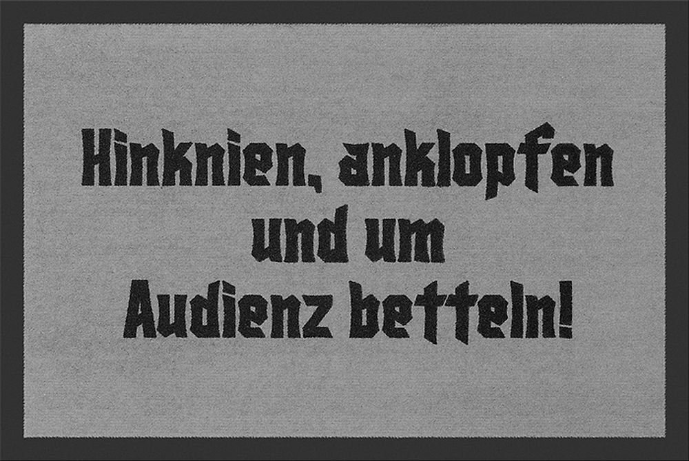 Fußmatte Rockbites - Fußmatte "Audienz betteln" Türmatte Fußabstreifer