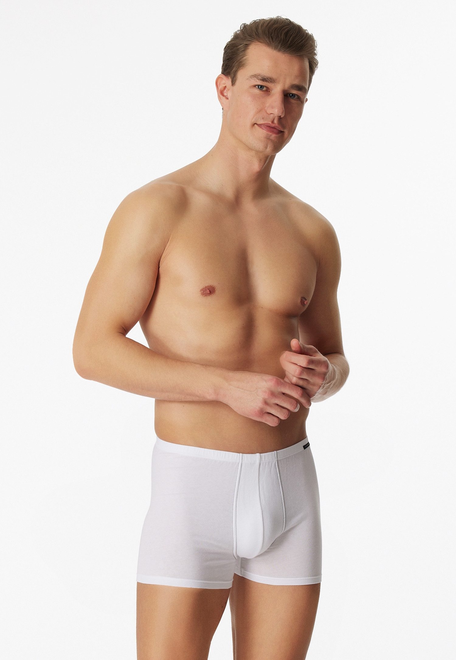 Schiesser Boxershorts Essentials (2er Pack) mit angenehm weichem Bund