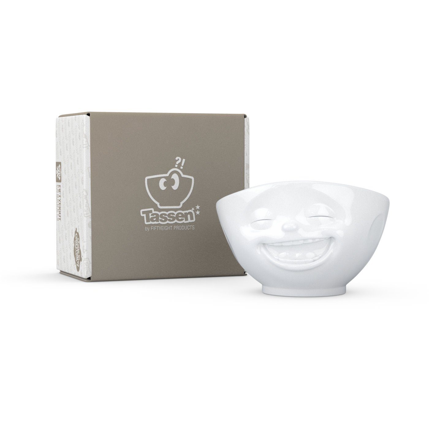 Heiße Verkaufszahlen im Versandhandel FIFTYEIGHT PRODUCTS Müslischale Schale Lachend XL - Schale weiß - 1000 ml weiß XL
