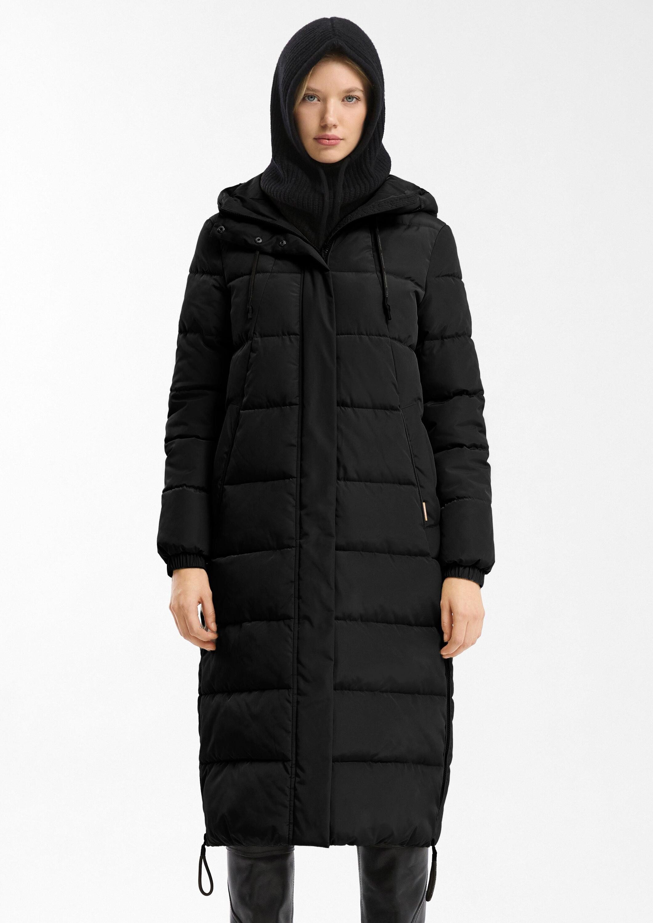 QS Wintermantel Outdoor-Mantel Langer, wärmend wattierter Steppmantel mit K günstig online kaufen