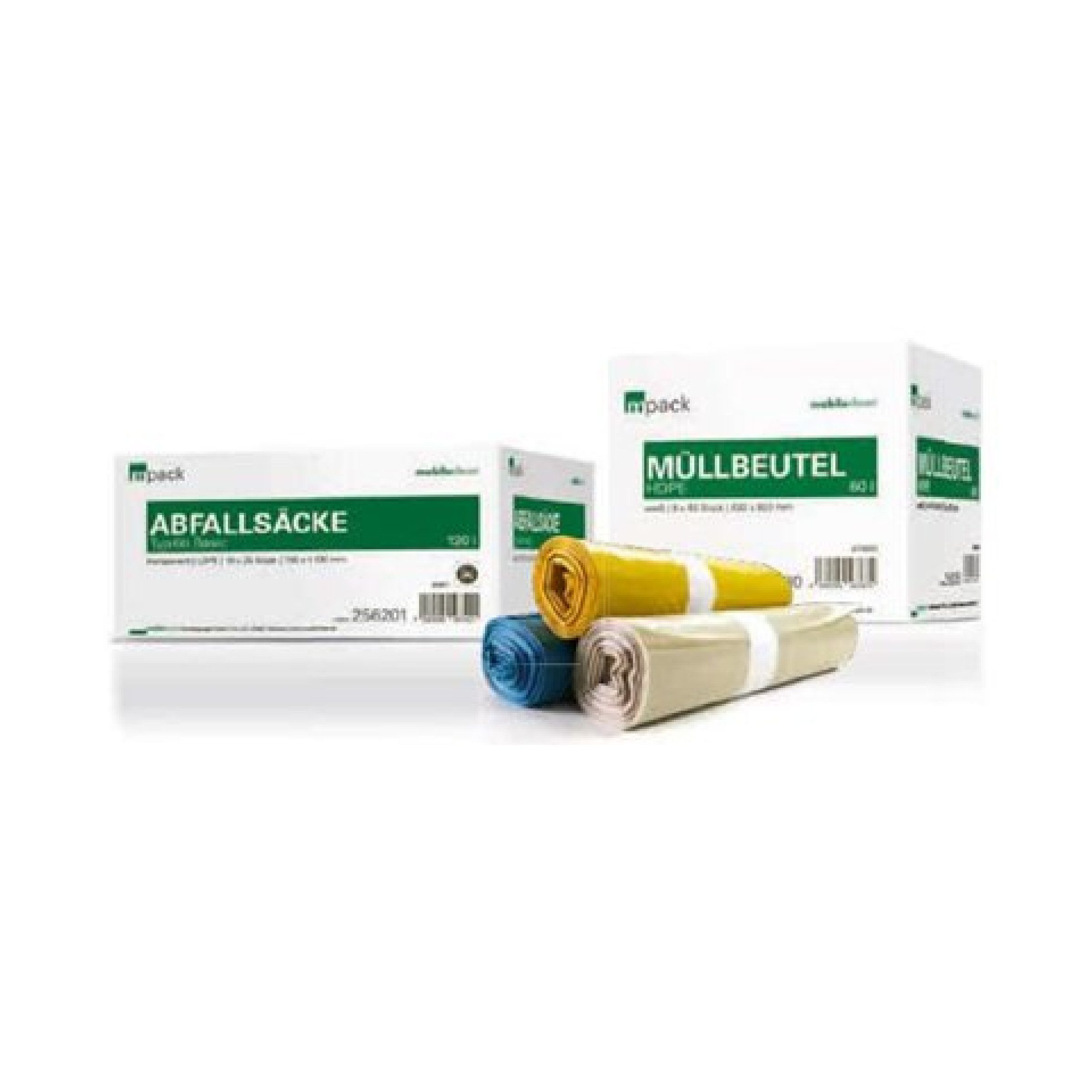 Mobiloclean Müllsack mpack Abfallsäcke 120 Liter T100 (75my) blau