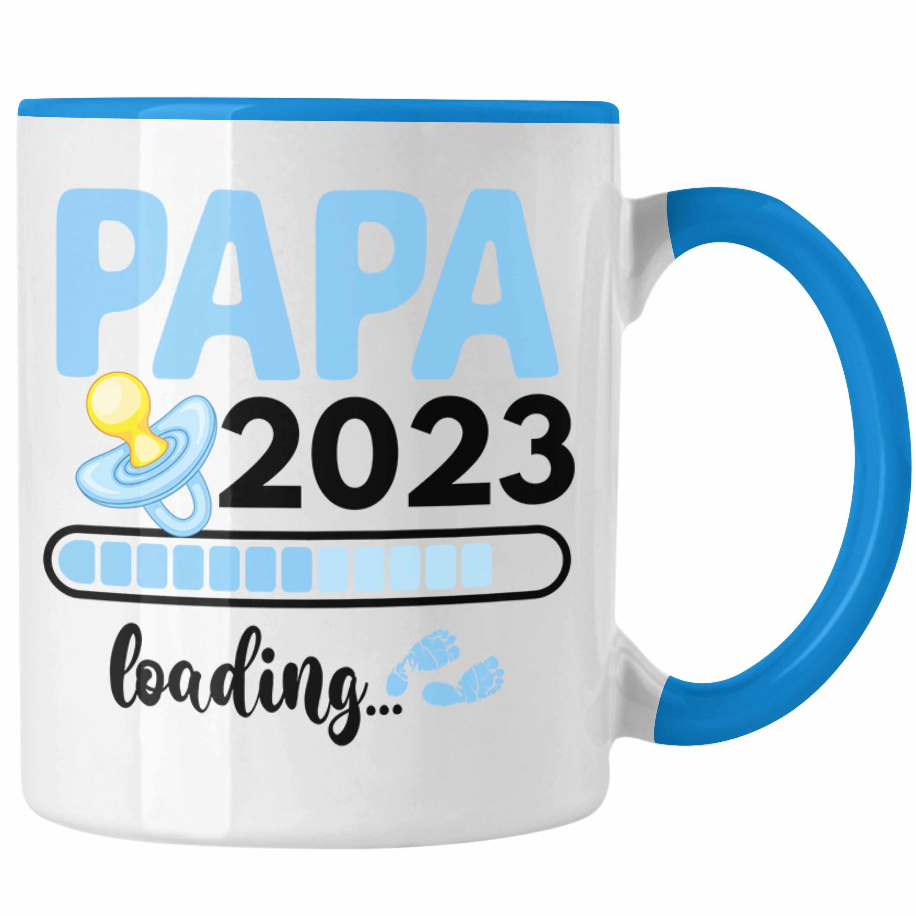 Trendation Tasse Trendation - Schwanger Blau 2023 Loading Tasse Papa