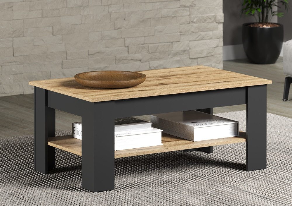 trendteam Couchtisch Couchtisch Wohnzimmertisch Esteban, Anthrazit / Coast günstig online kaufen