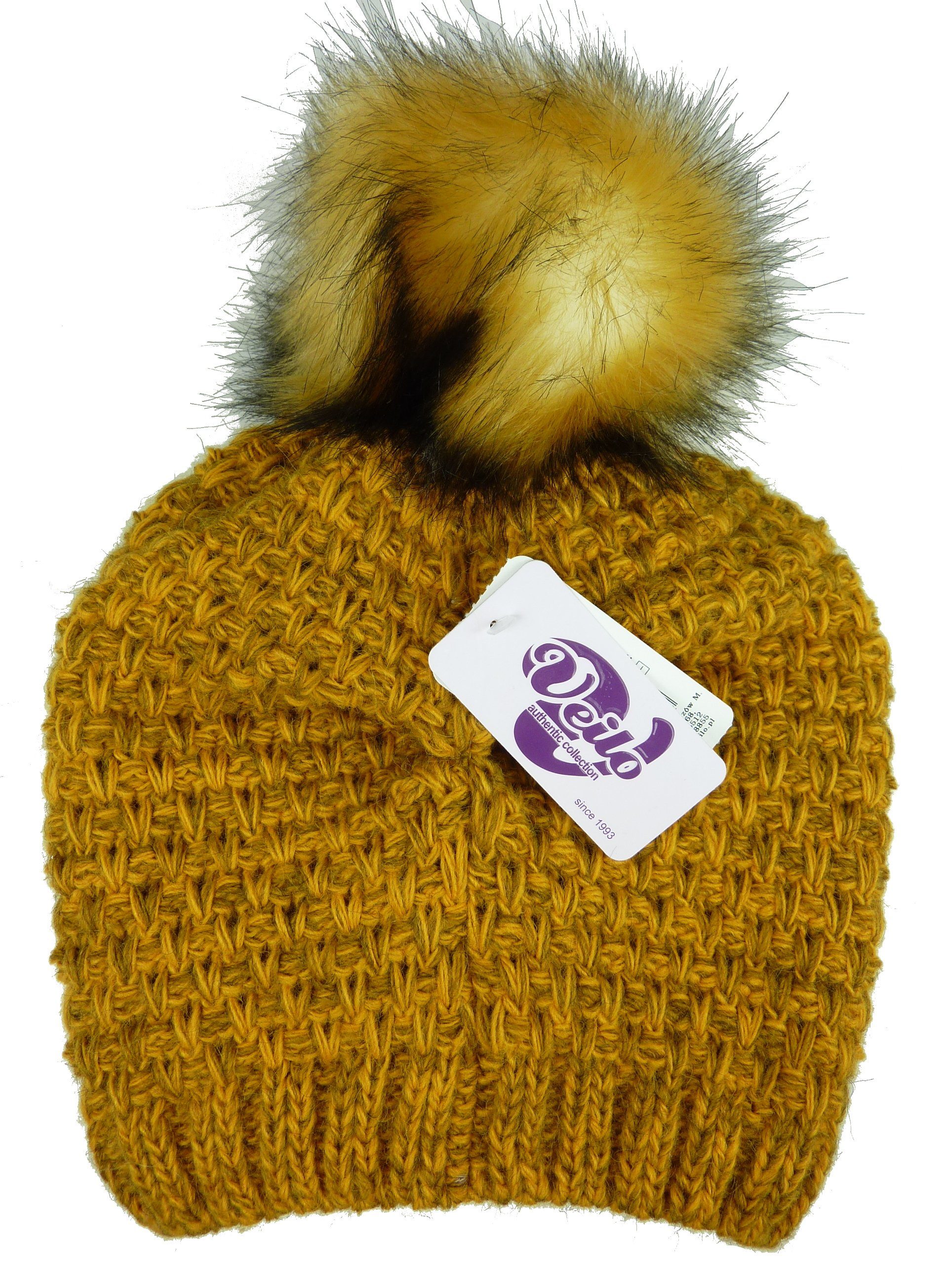 Taschen4life Strickmütze Damen Mütze & Schal Set 38.03 (2 teilig, Kombi Set Longbeanie & Loopschal) Rundschal als Loop, Beanie leicht gefüttert, lockerer Strick