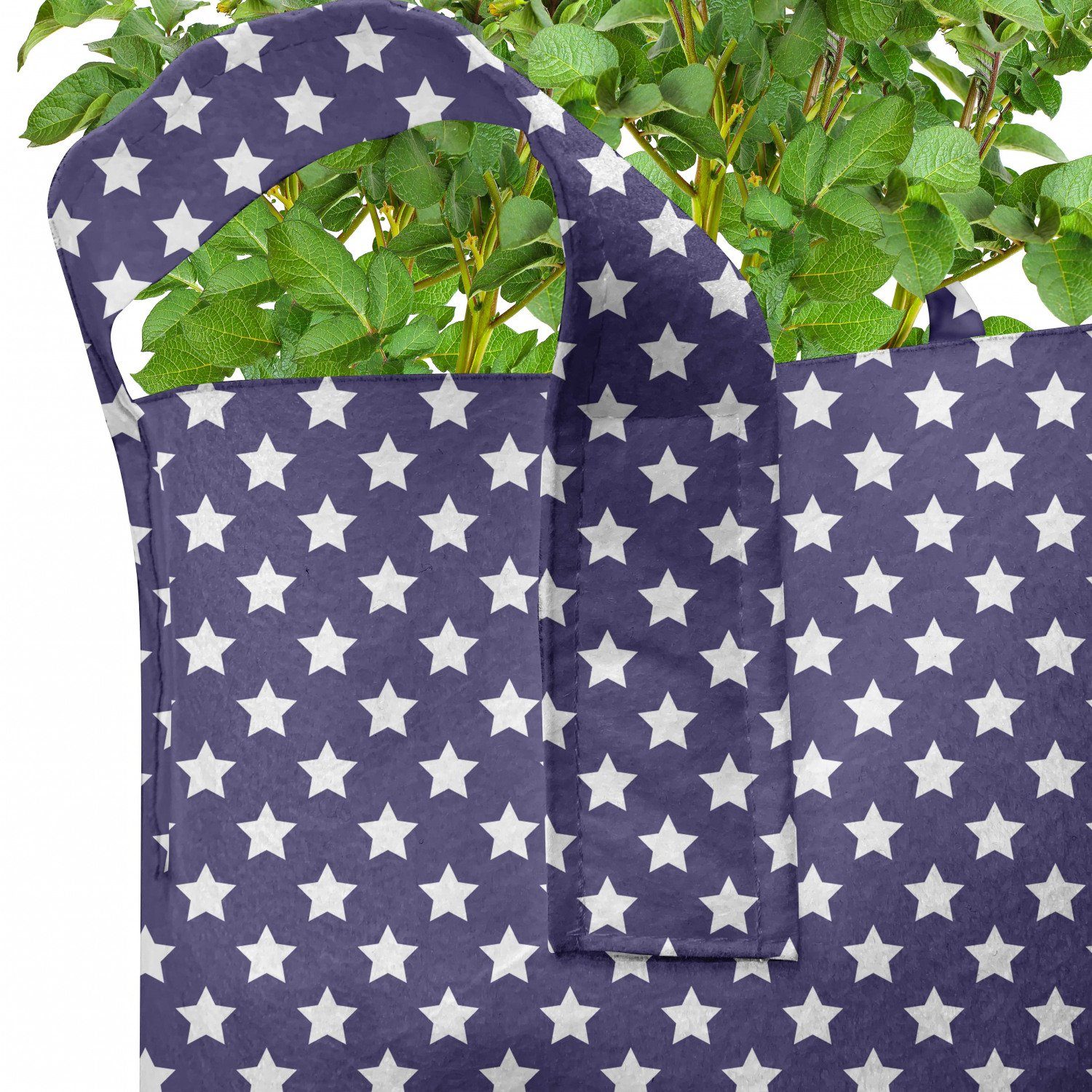 Abakuhaus Pflanzkübel hochleistungsfähig Pflanzen, Flagge Stofftöpfe amerikanisch Griffen mit für mit Sternen