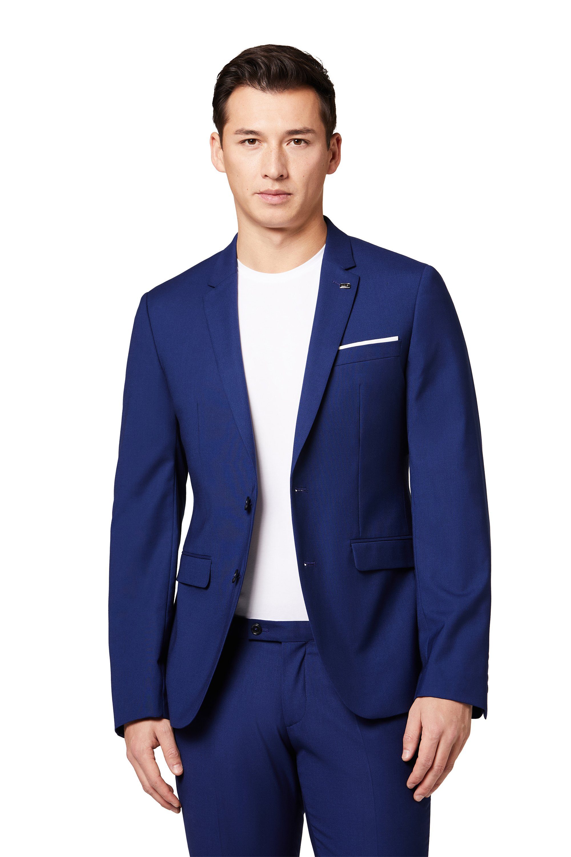 Digel Anzugsakko Nate (1-tlg., Mischgewebe) Abnehmbarer Revers-Pin