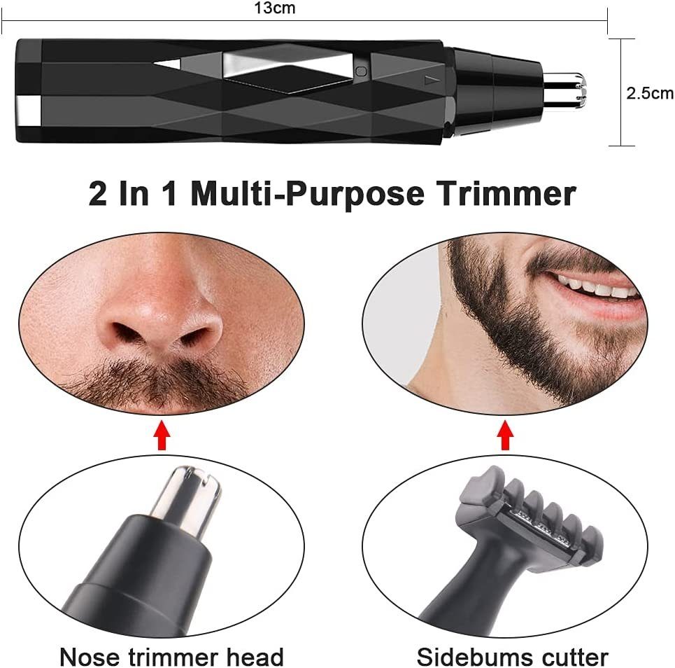 und Ohrhaartrimmer ohne Haiaveng USB-Aufladung sicheren Nasenhaartrimmer, Herren, Trimmen Nasen/Ohrhaarschneider Nasen- zum Zupfen,