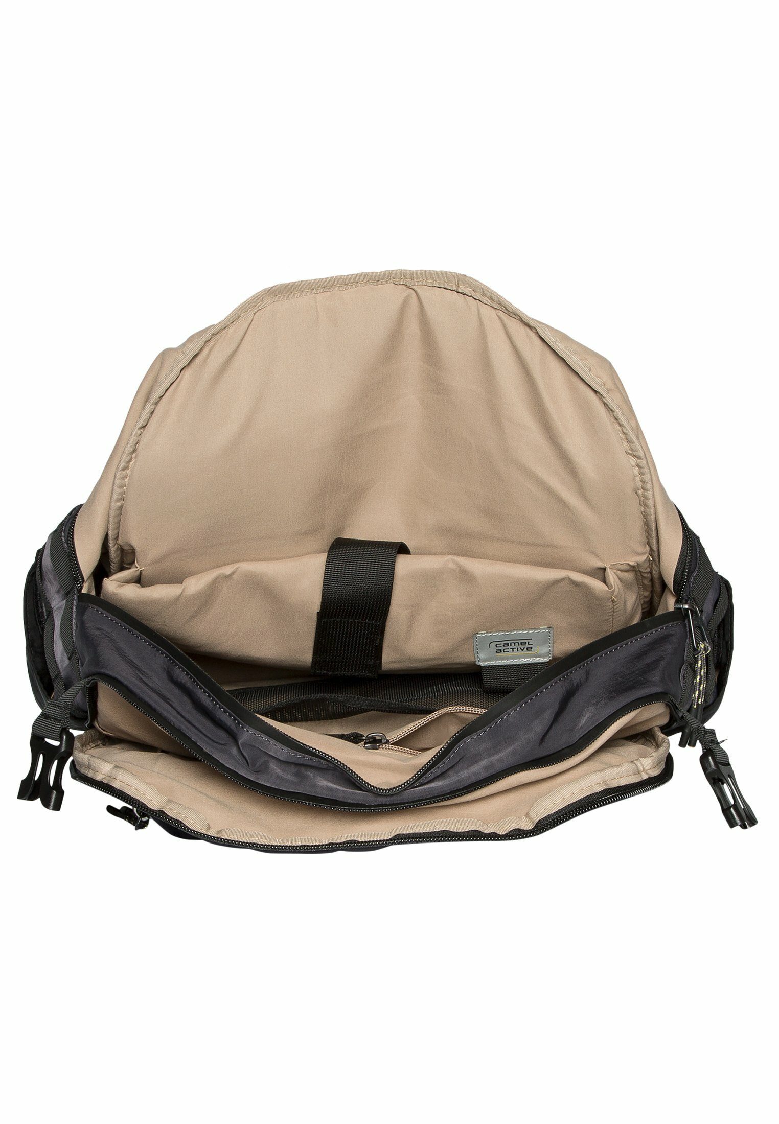 gepolstertem Laptopfach camel mit Anthrazit Freizeitrucksack active