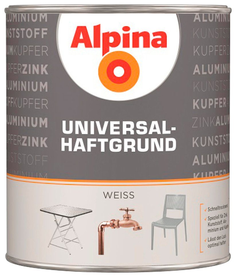 Universal-Haftgrund, 2 Universalgrundierung Alpina Liter weiß,