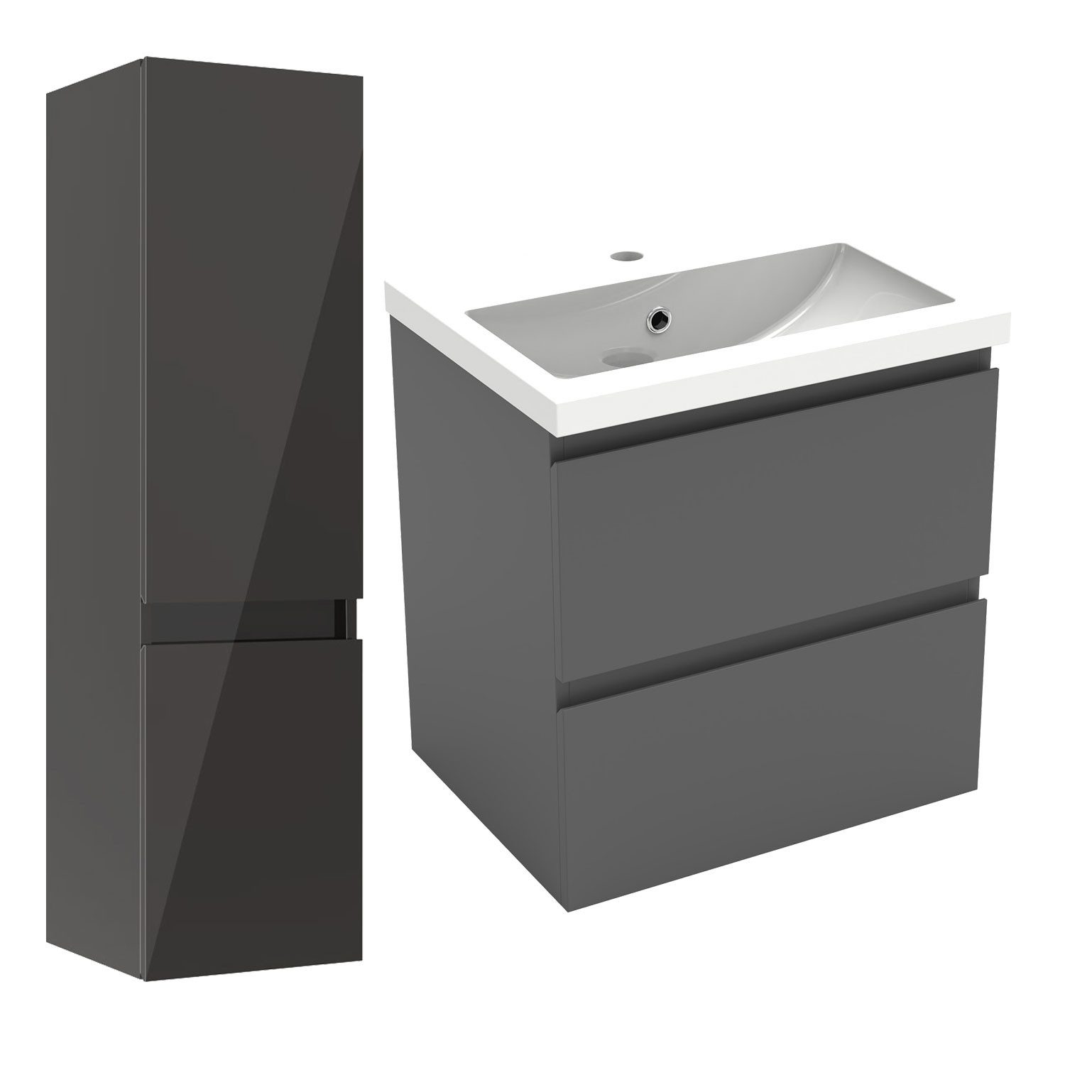 Aica Sanitär Waschtisch Badezimmerschrank Unterschrank Badschrank günstig online kaufen
