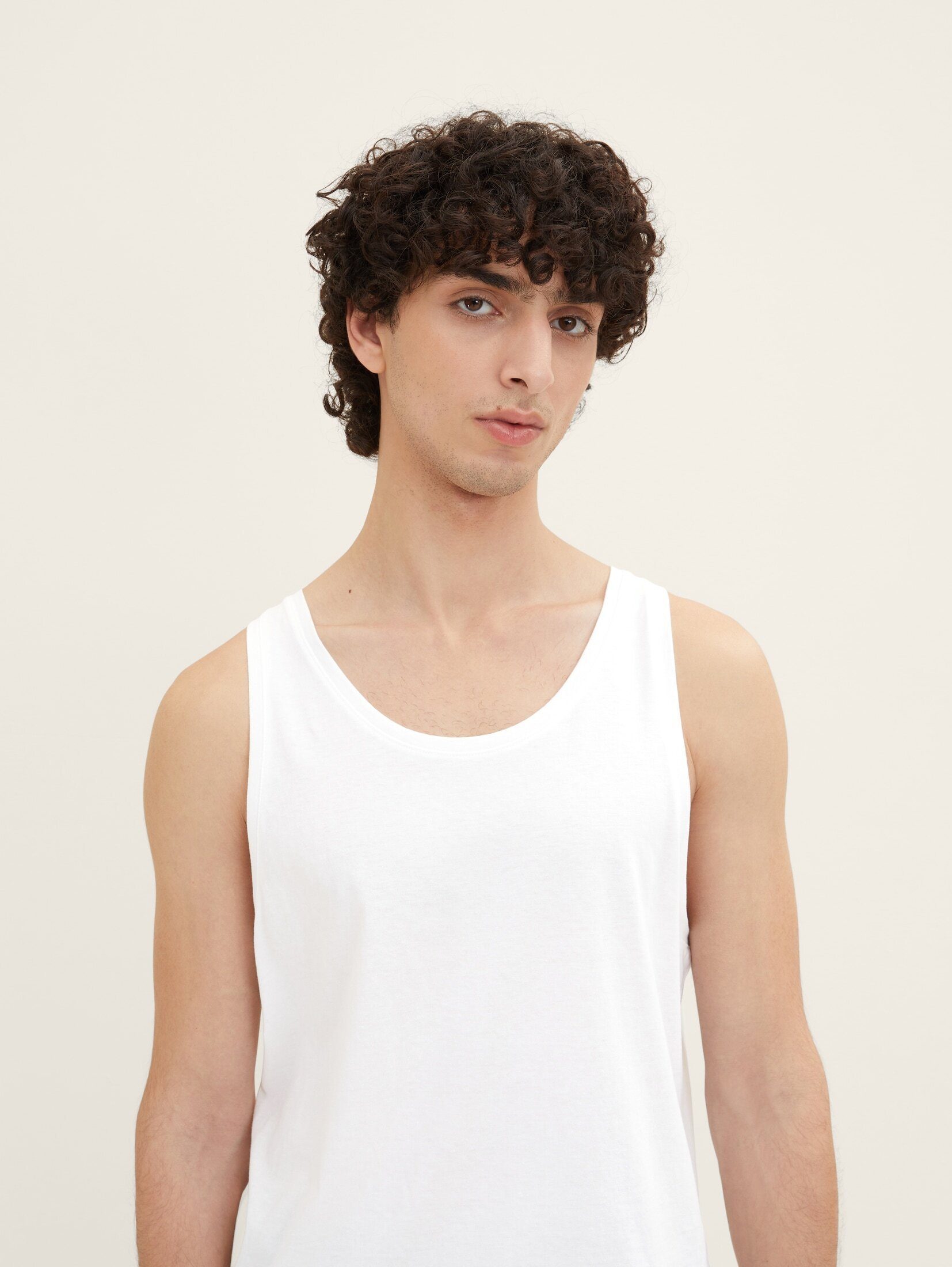 Tanktops TAILOR TOM Denim Doppelpack White im T-Shirt