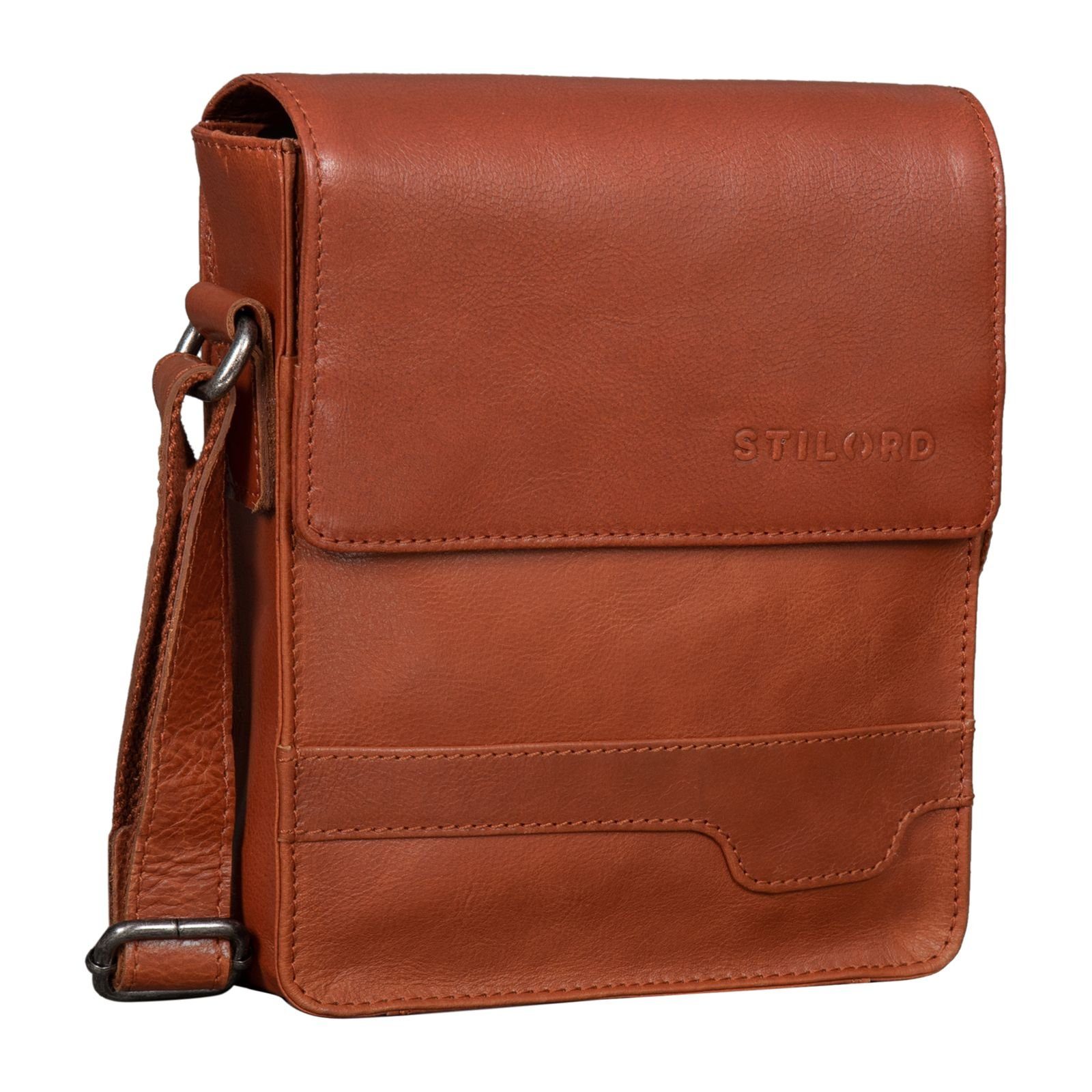 Schultertasche "Sven" Herrenhandtasche Leder Umhängetasche