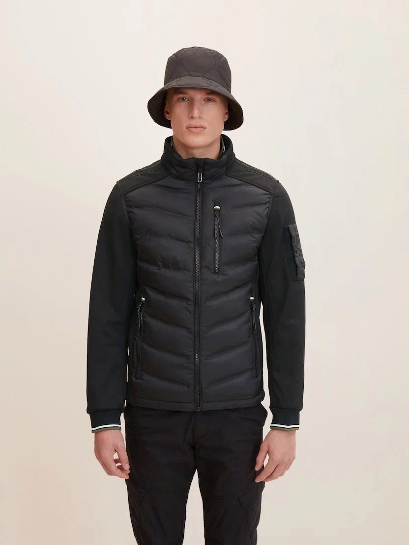 TOM TAILOR Blouson decorative hybrid jacket - 1032475 4665 in Schwarz-2