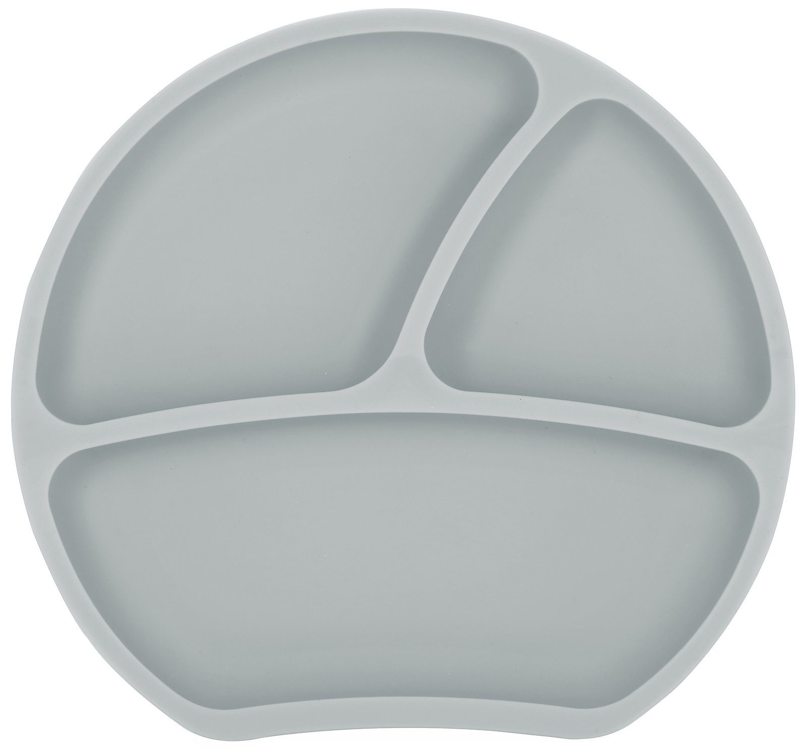 KINDSGUT Kindergeschirr-Set Teller (1-tlg), Silikon, umweltfreundliches Silikon, Taupe