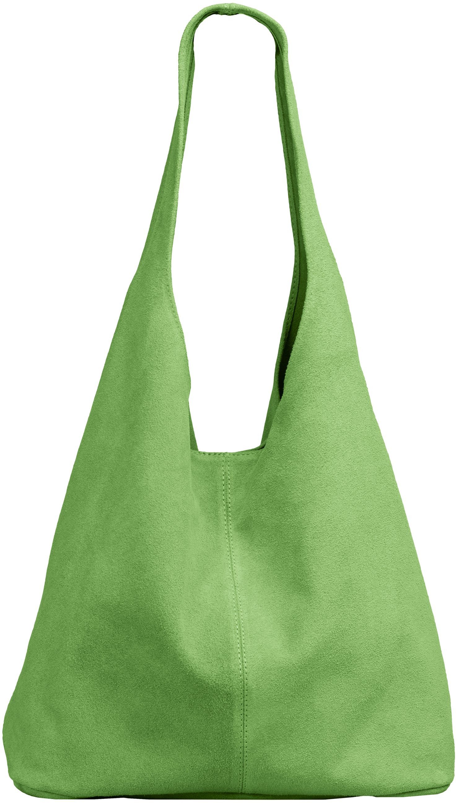 Caspar Schultertasche große Damen Wildleder Tasche Hobo Bag - CLASSIC LINE günstig online kaufen