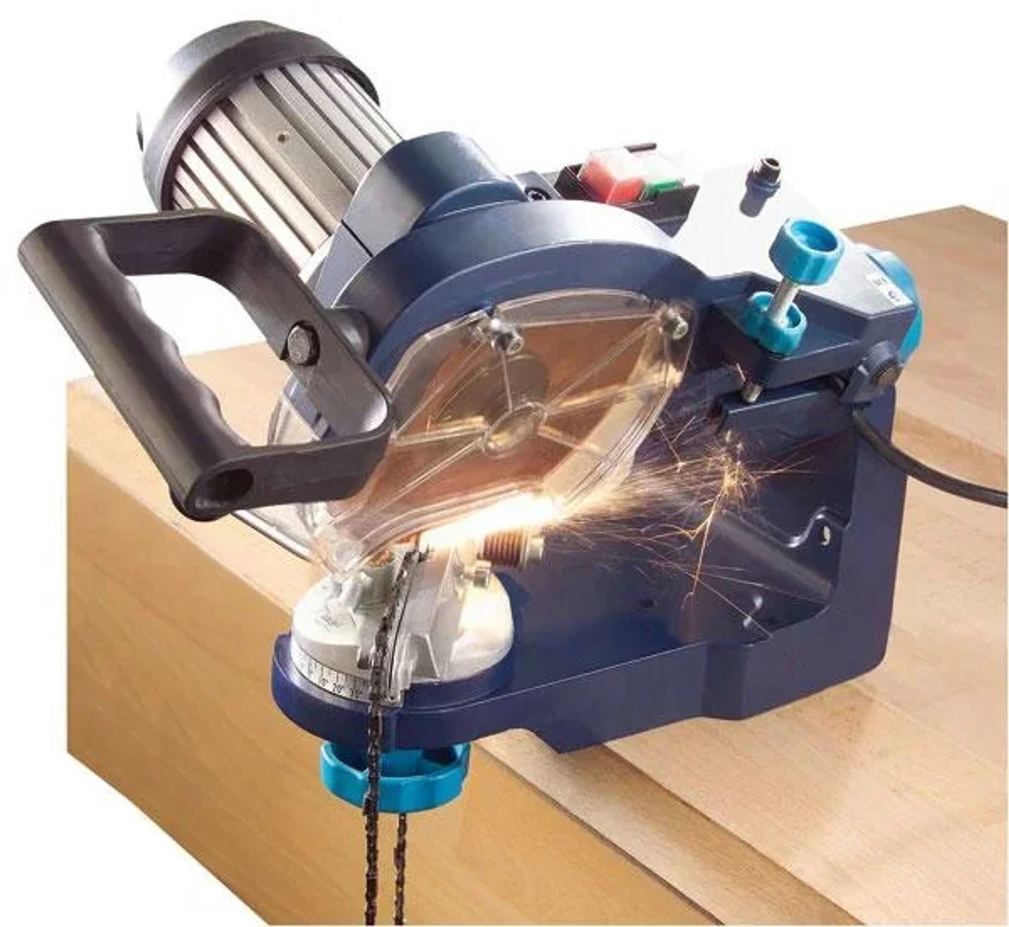 Westfalia Werkzeug Sägekettenschärfgerät Schärfgerät für Sägeketten, 235 Watt