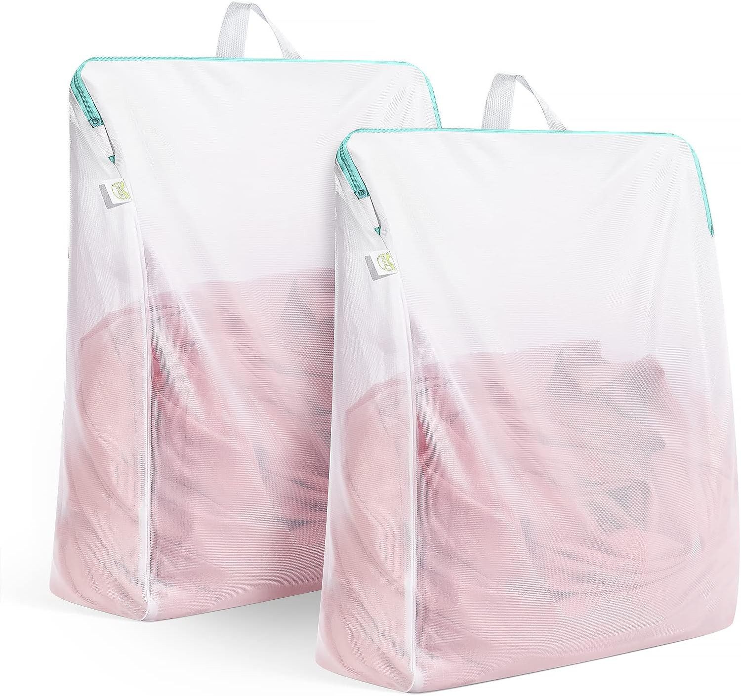 UE Stock Wäschesack 4 Stück Wäschesack Wäschebeutel mit Reißverschluss XXL 50x60cm, für empfindliche Kleidungsstücke