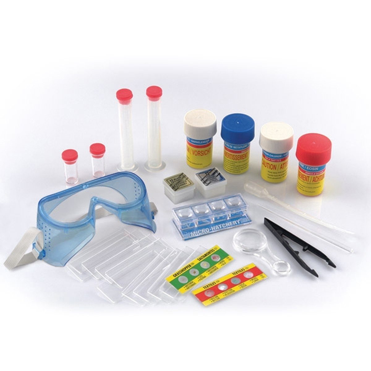 Edu-Toys SM063 Präparateset Kindermikroskop (Zubehörset für Schülermikroskope)