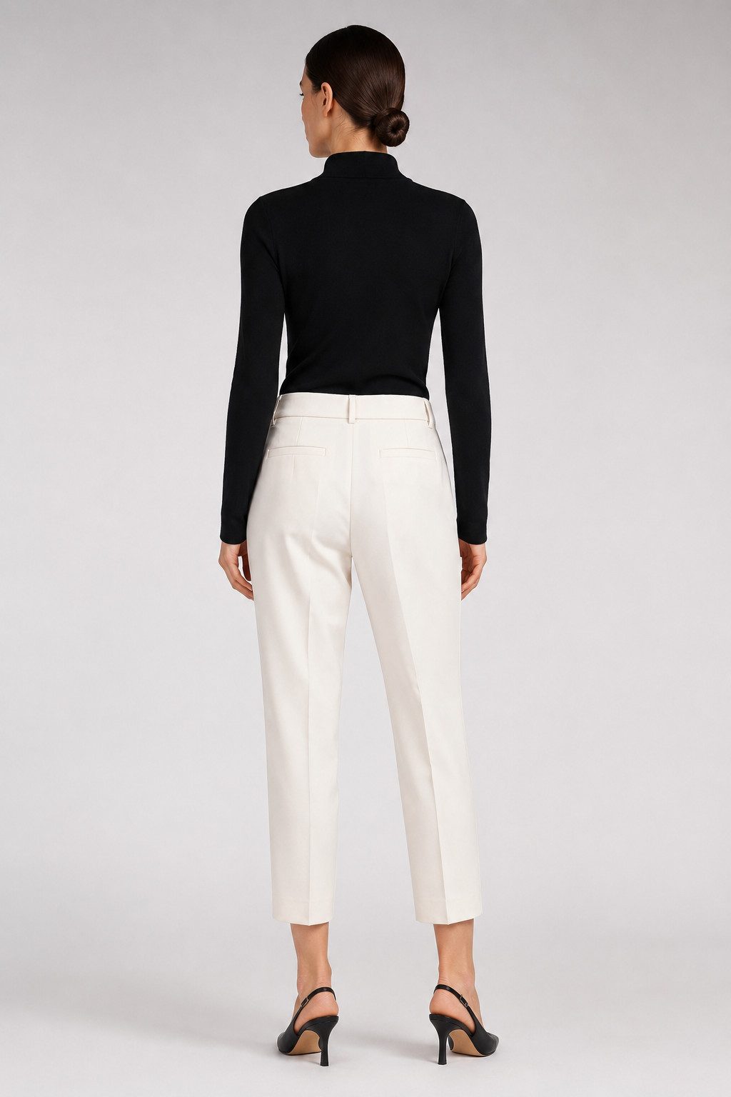 Liu Jo Anzughose ECS PANT.TS LUNGO light panna - elegante Stoffhose schmal – Bild 5 von 5