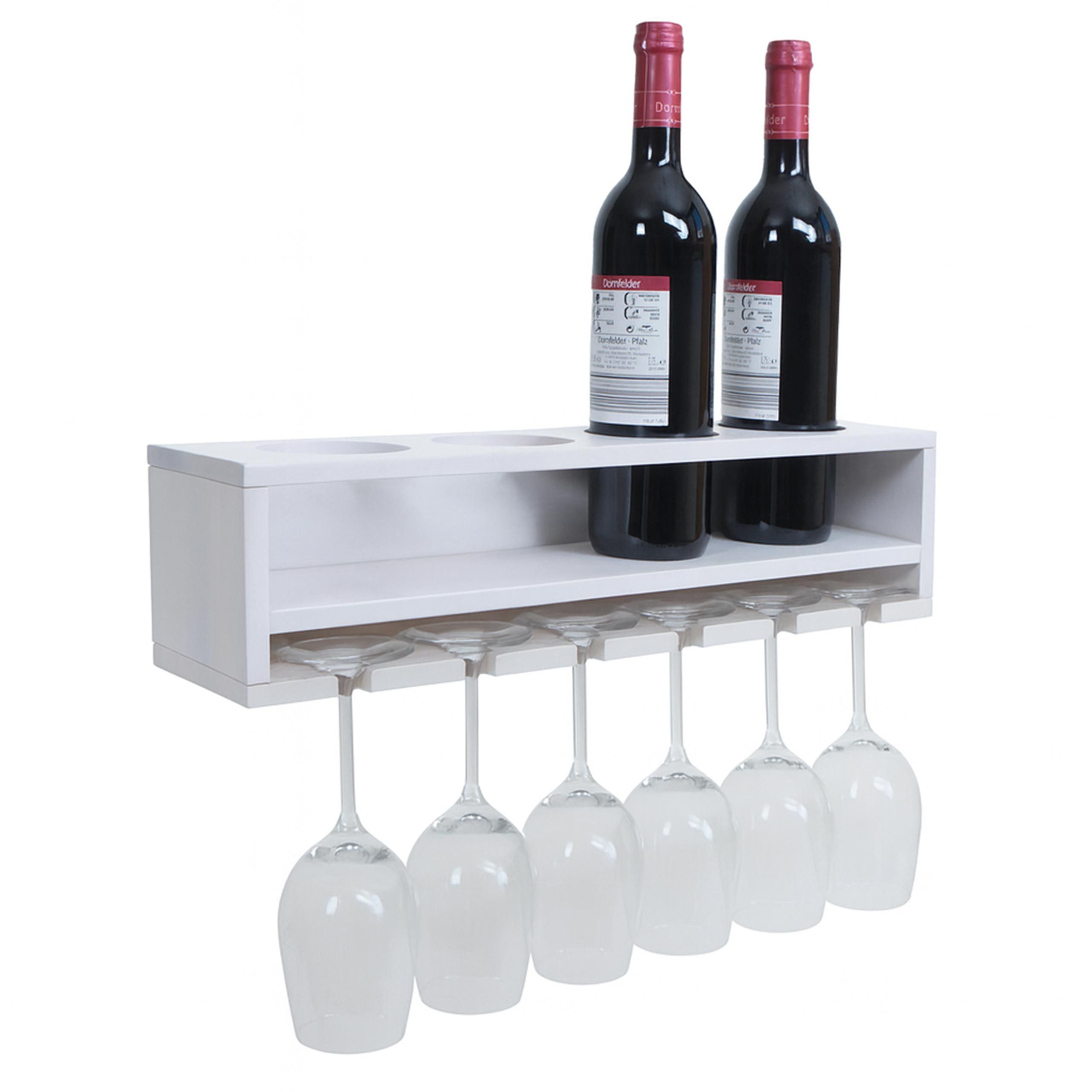 MCW Weinregal MCW-P21, Platzsparende Wandbar