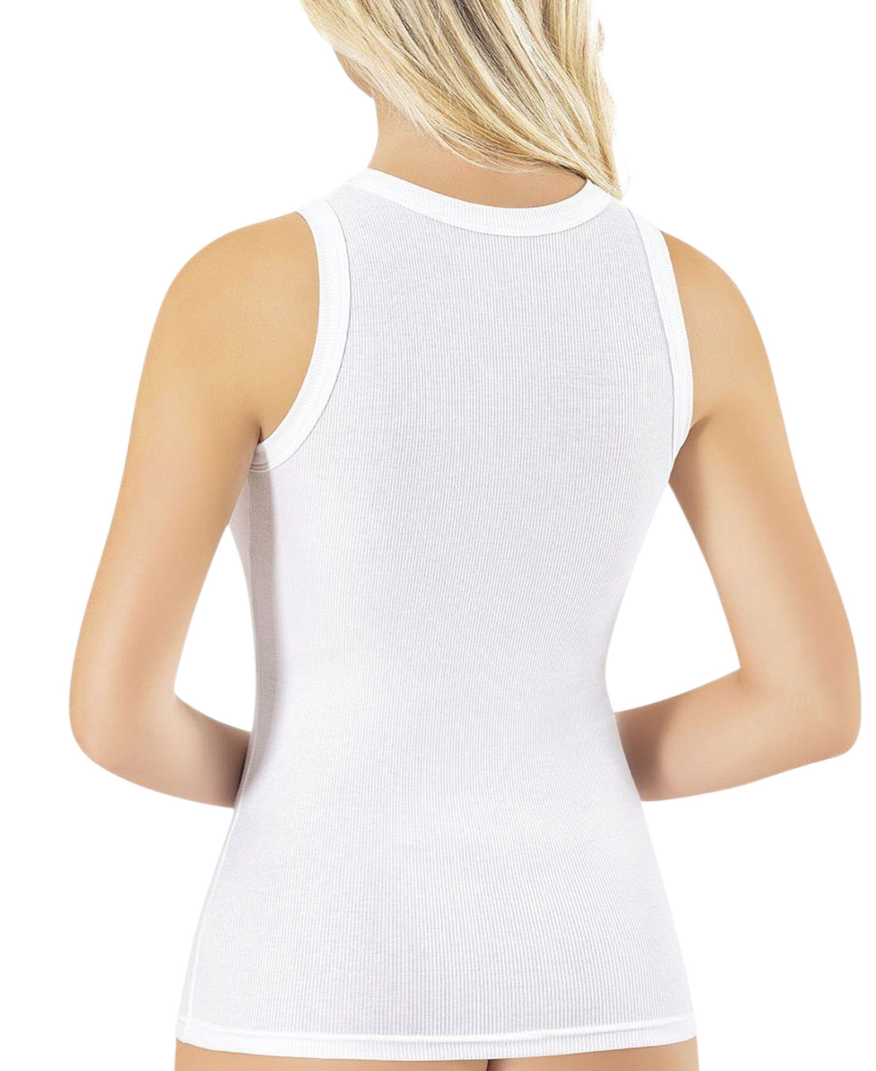 fashionshowcase Shirttop Damen Ripp Sport-Top aus Modal mit 3D-Druck DREAMS ärmellos Modal-Komfort, figurformender Schnitt – Bild 4 von 4