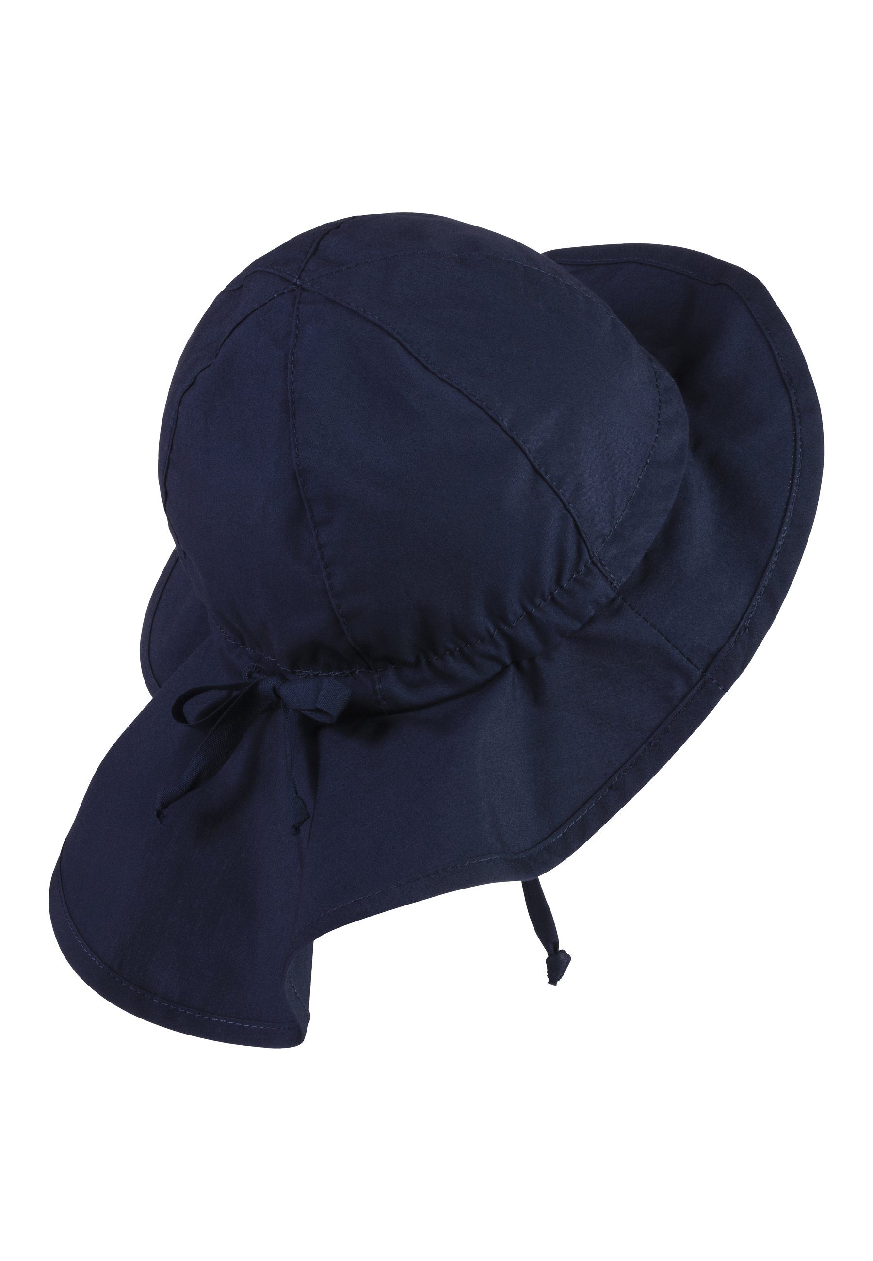 Sterntaler® Schirmmütze 50+ Sonnenhut uni (1-St) Mütze mit Nackenschutz und Größenregulierungsband