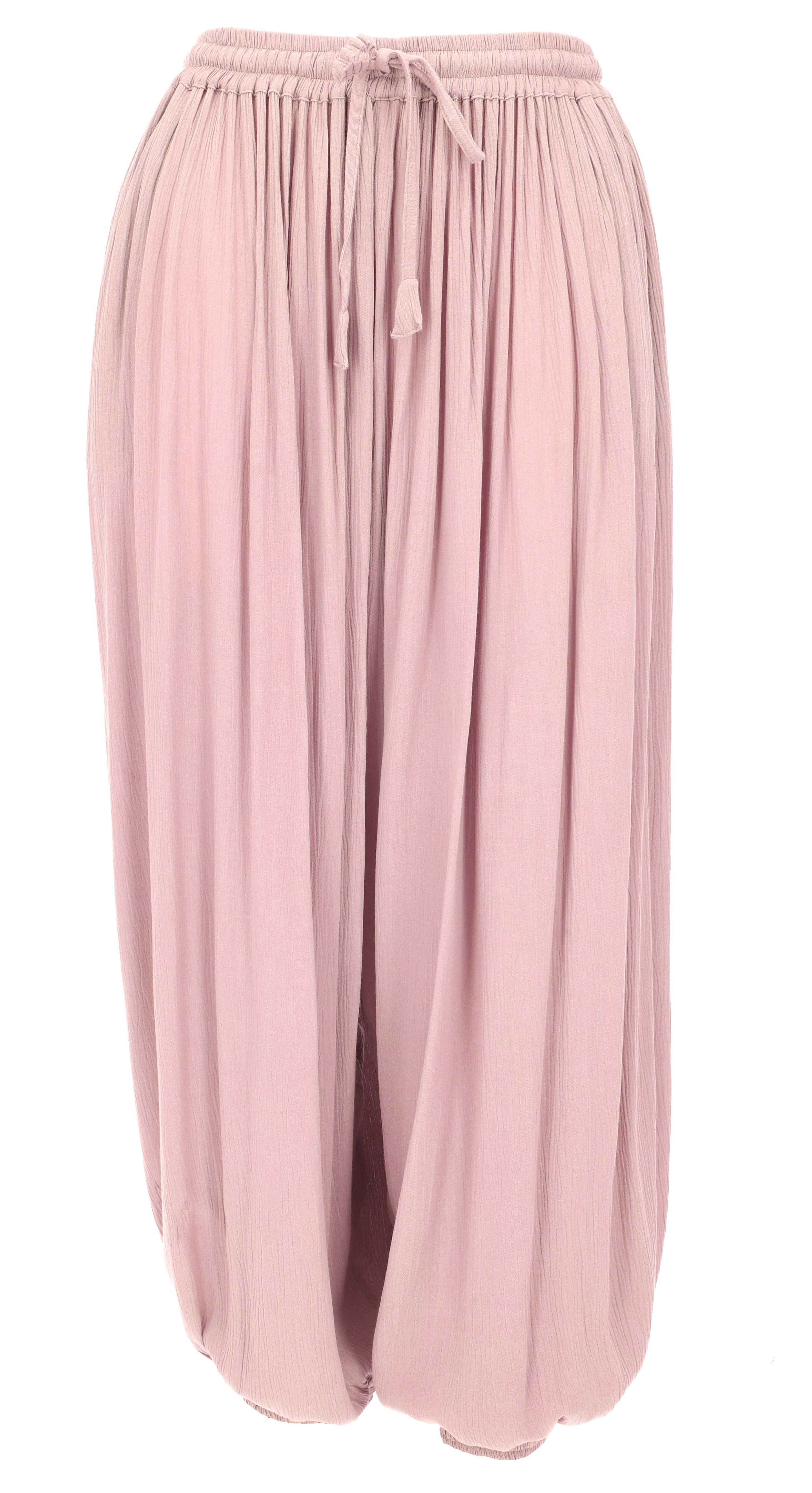 Guru-Shop Relaxhose Boho Pluderhose, Muckhose, Haremshose Viskose.. Ethno Style, alternative Bekleidung