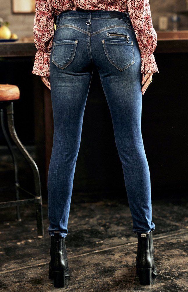 Freeman 7/8-Jeans Cropped Alexa Stretch T. dunkelblau Super Denim stretch Fever Porter