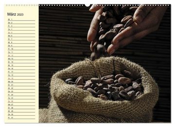 CALVENDO Wandkalender Schokolade. Von der Kakaobohne zur Köstlichkeit (Premium, hochwertiger DIN A2 Wandkalender 2023, Kunstdruck in Hochglanz)