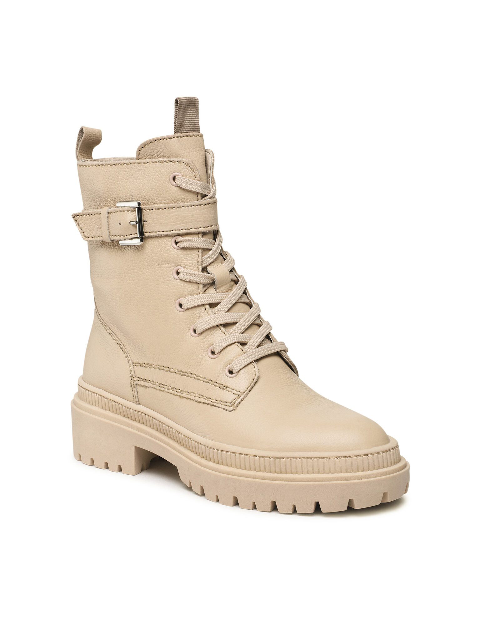 LASOCKI Schnürstiefeletten WI16-14097-06 Beige Schnürstiefel