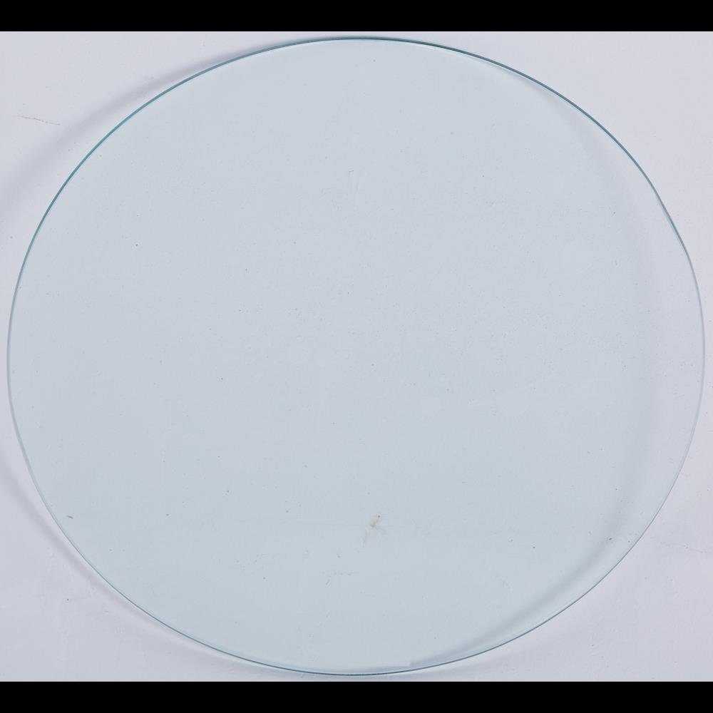 HOOZ Tischplatte Glasplatte Ø30x0,6 cm mit Randschliff - Klarglas, rund transparent