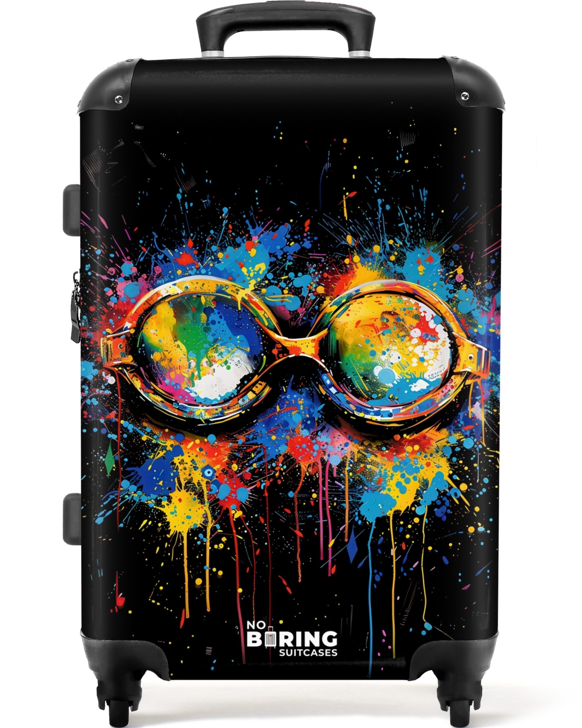 NoBoringSuitcases.com© Hartschalen-Trolley Schwimmbrille mit Graffiti 67 günstig online kaufen