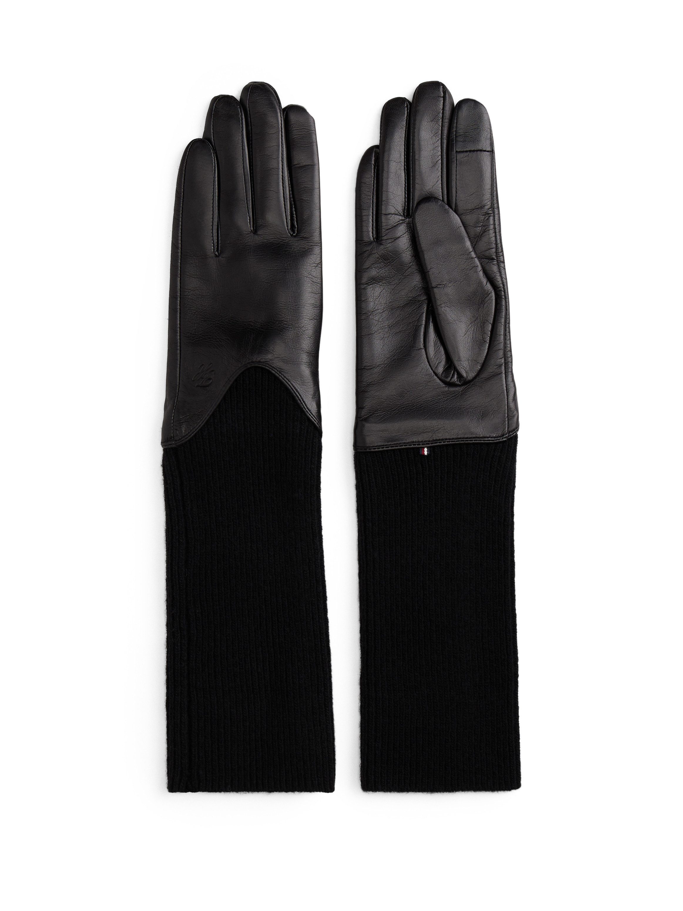 Tommy Hilfiger Lederhandschuhe HERITAGE SCRIPT LTHR GLOVES (2-St) Regular fit