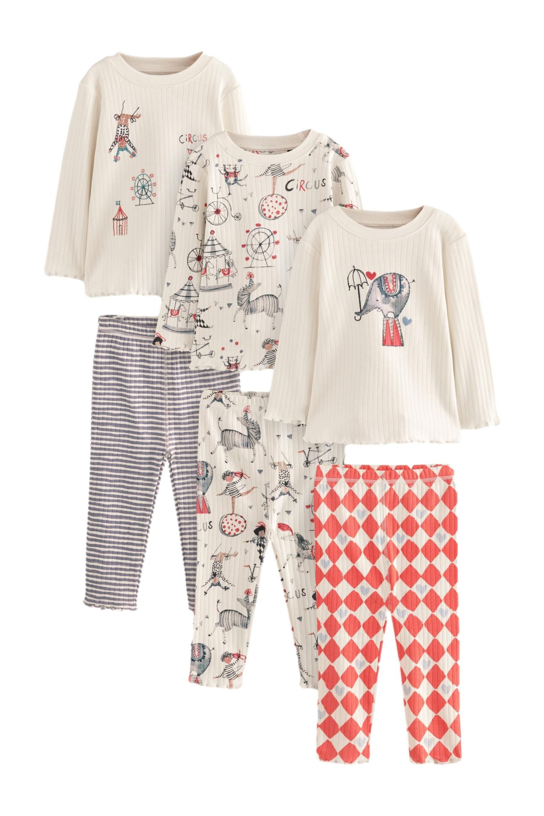 Pyjama Snuggle Schlafanzug aus Baumwolle im 3er-Pack