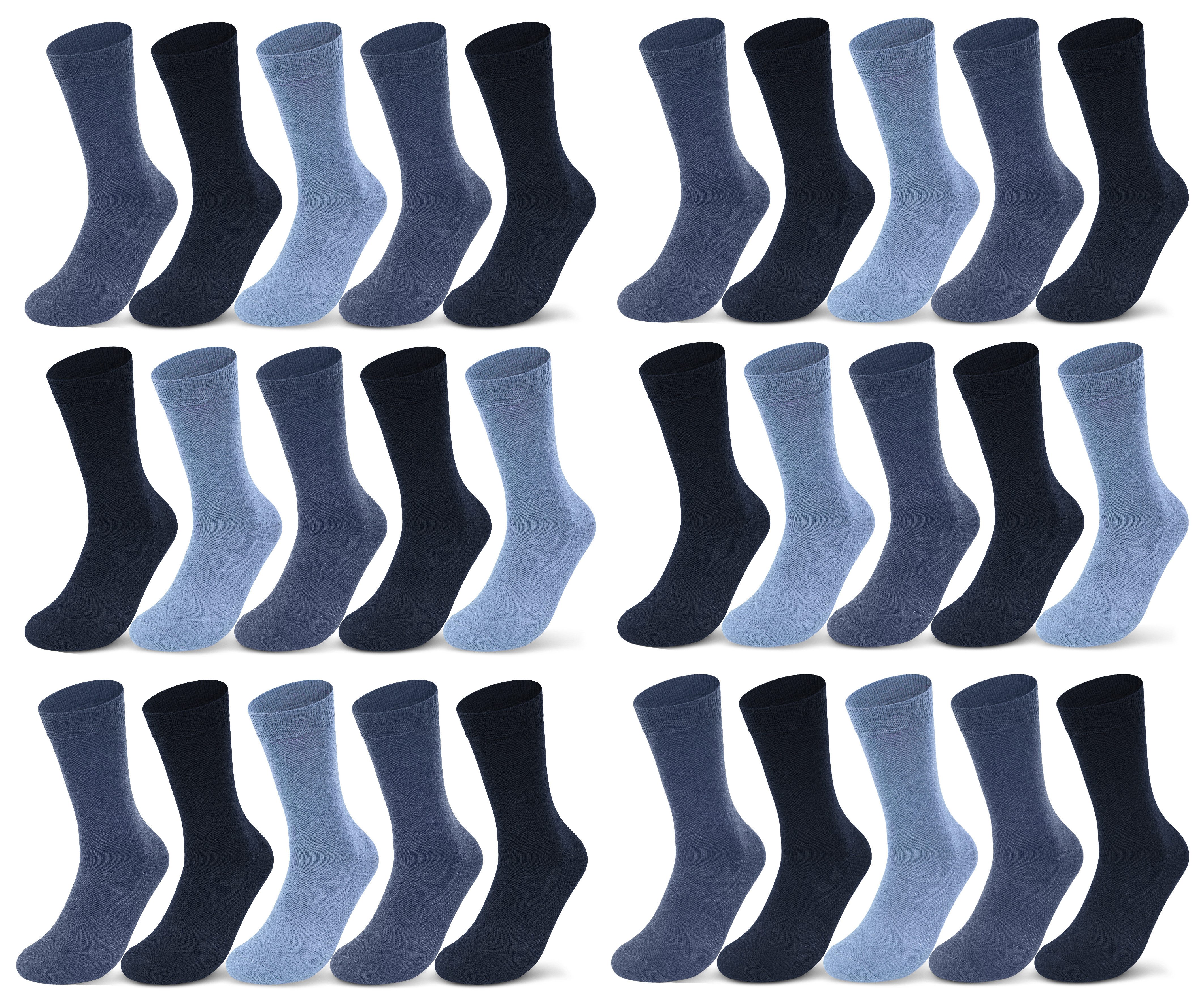 Socken 10 I 20 I 30 Paar Damen & Herren Business Socken Baumwolle